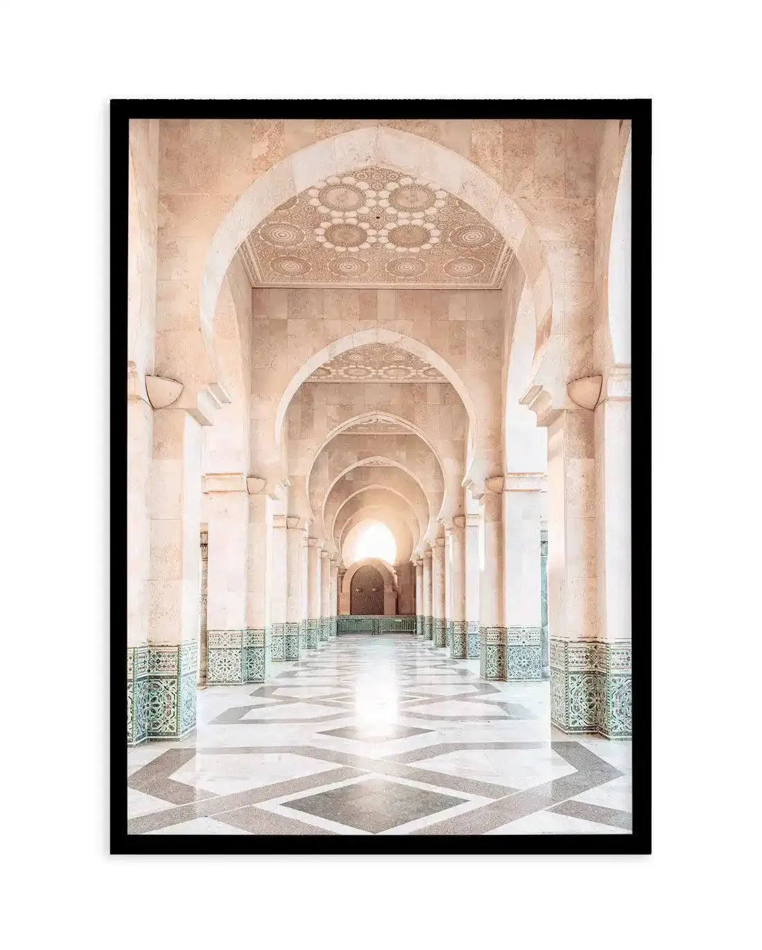 Moroccan Arches | Hassan Art Print-Shop Australian Art Prints Online with Olive et Oriel - Our collection of Moroccan art prints offer unique wall art including moroccan arches and pink morocco doors of marrakech - this collection will add soft feminine colour to your walls and some may say bohemian style. These traditional morocco landscape photography includes desert scenes of palm trees and camel art prints - there is art on canvas and extra large wall art with fast, free shipping across Aust