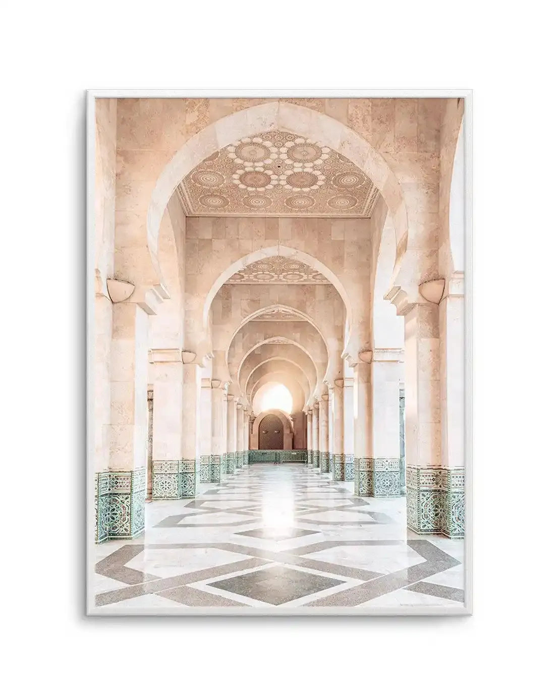 Moroccan Arches | Hassan Art Print-Shop Australian Art Prints Online with Olive et Oriel - Our collection of Moroccan art prints offer unique wall art including moroccan arches and pink morocco doors of marrakech - this collection will add soft feminine colour to your walls and some may say bohemian style. These traditional morocco landscape photography includes desert scenes of palm trees and camel art prints - there is art on canvas and extra large wall art with fast, free shipping across Aust