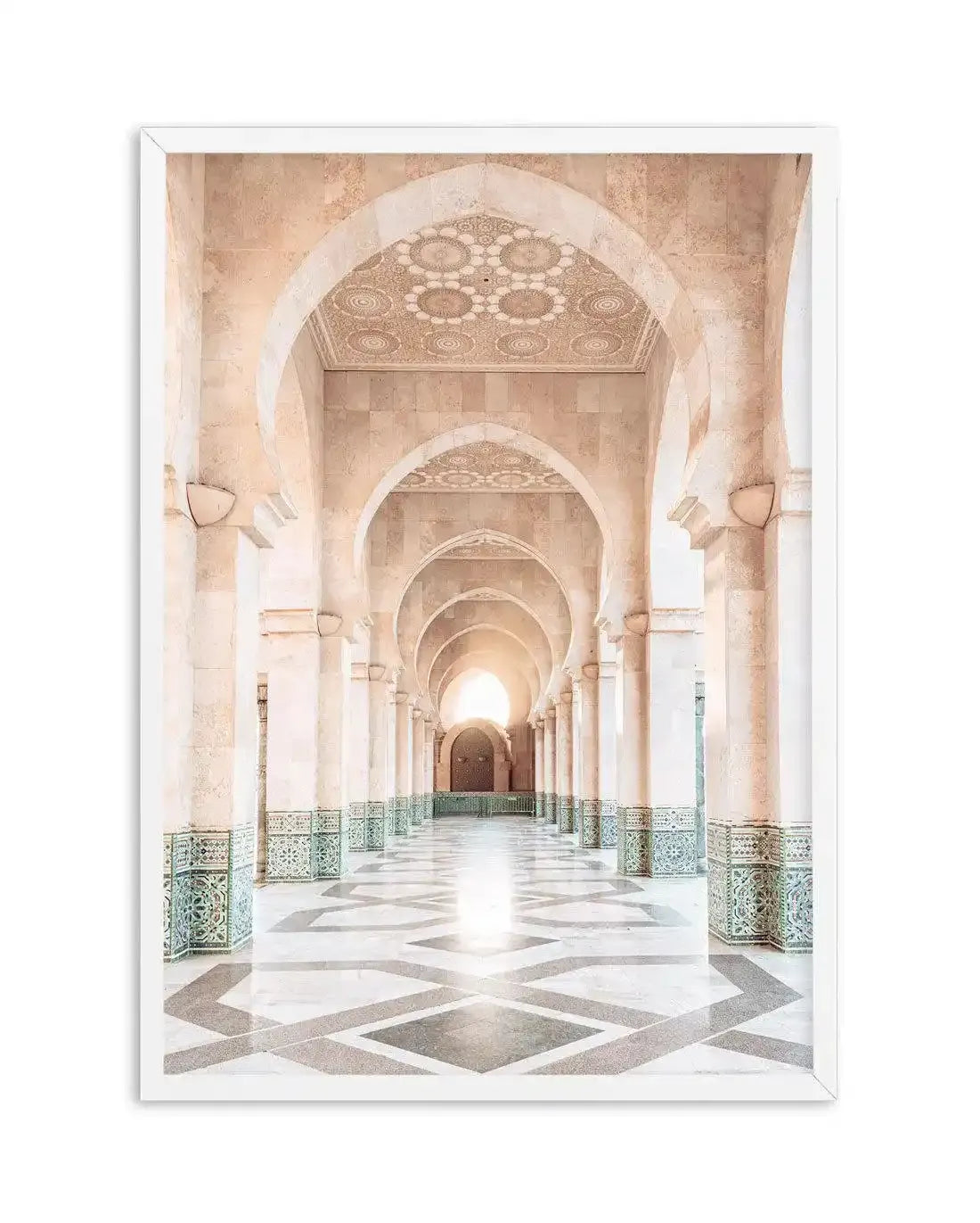 Moroccan Arches | Hassan Art Print-Shop Australian Art Prints Online with Olive et Oriel - Our collection of Moroccan art prints offer unique wall art including moroccan arches and pink morocco doors of marrakech - this collection will add soft feminine colour to your walls and some may say bohemian style. These traditional morocco landscape photography includes desert scenes of palm trees and camel art prints - there is art on canvas and extra large wall art with fast, free shipping across Aust