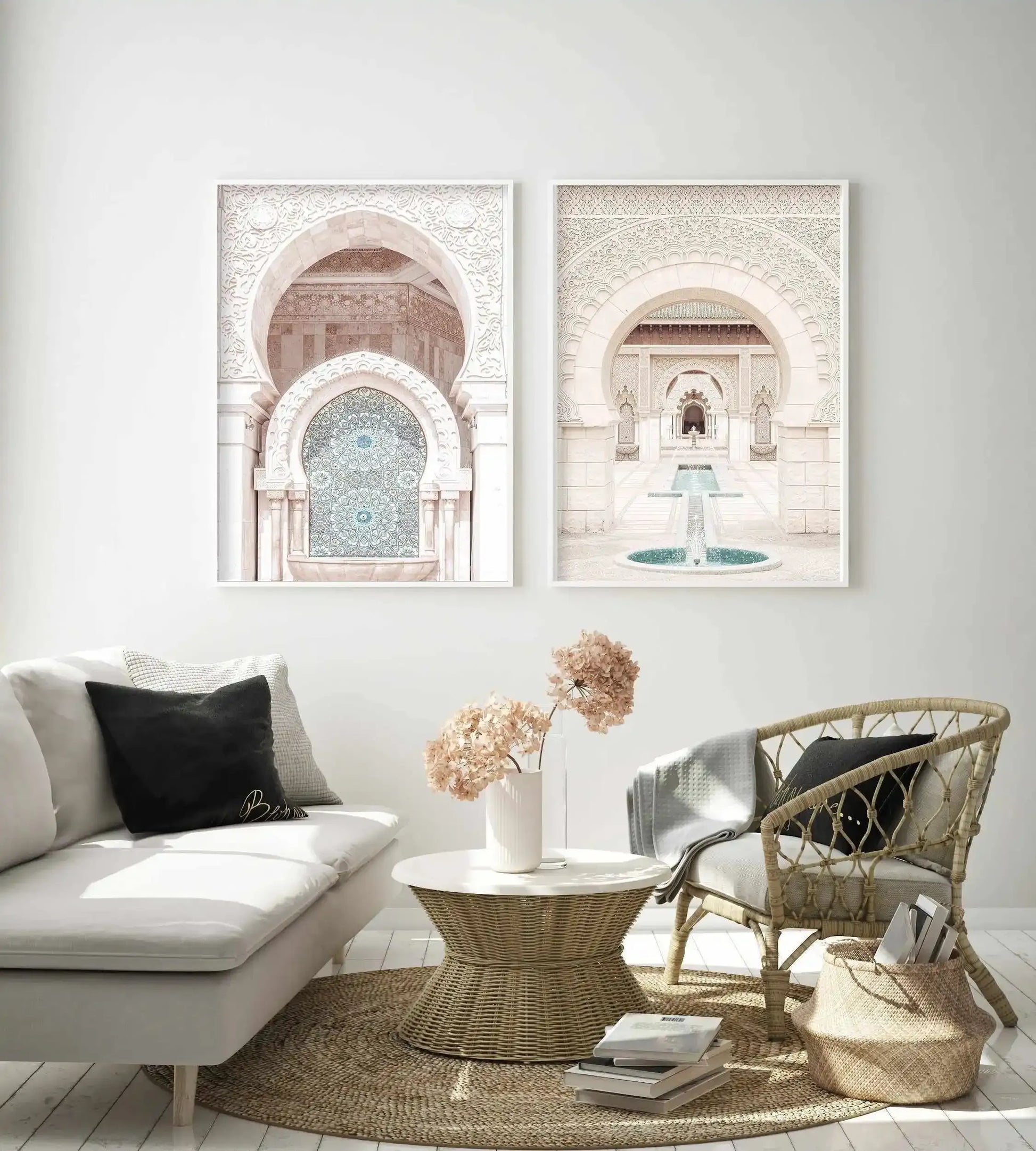 Moroccan Arches II | Hassan Art Print-Shop Australian Art Prints Online with Olive et Oriel - Our collection of Moroccan art prints offer unique wall art including moroccan arches and pink morocco doors of marrakech - this collection will add soft feminine colour to your walls and some may say bohemian style. These traditional morocco landscape photography includes desert scenes of palm trees and camel art prints - there is art on canvas and extra large wall art with fast, free shipping across A