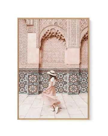 Moroccan Days | Framed Canvas-Shop Australian Art Prints Online with Olive et Oriel - Our collection of Moroccan art prints offer unique wall art including moroccan arches and pink morocco doors of marrakech - this collection will add soft feminine colour to your walls and some may say bohemian style. These traditional morocco landscape photography includes desert scenes of palm trees and camel art prints - there is art on canvas and extra large wall art with fast, free shipping across Australia
