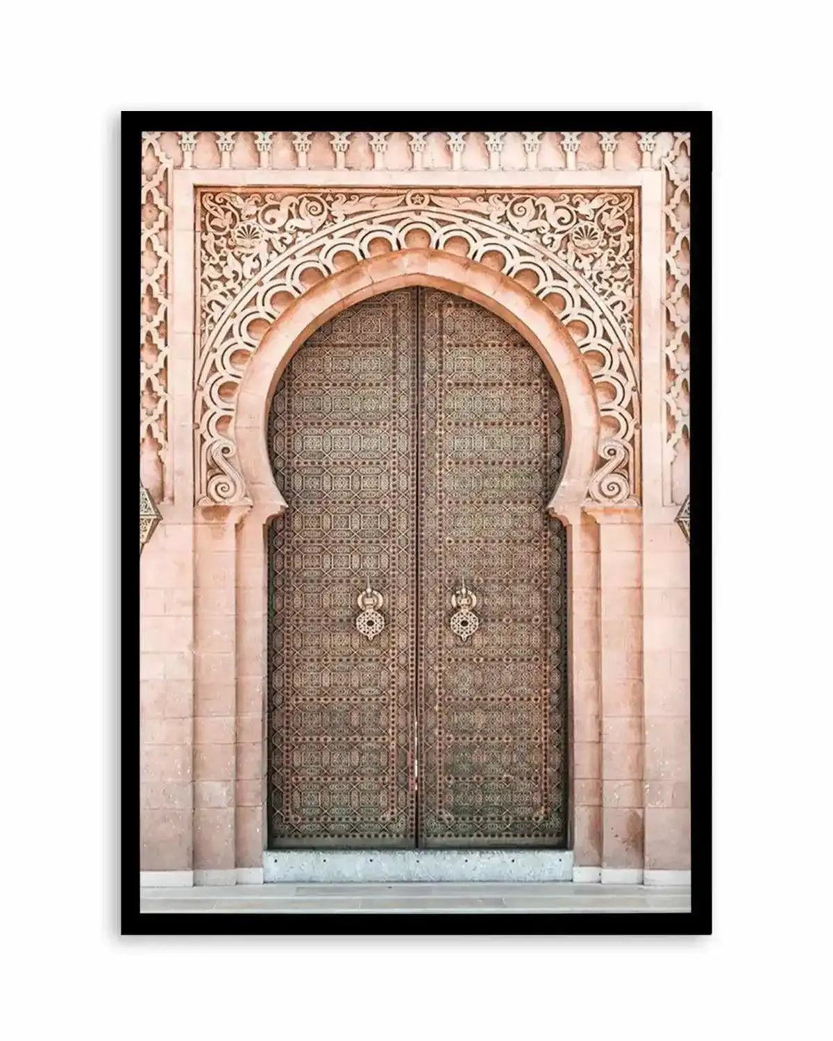 Moroccan Door | Blush Art Print from Olive et Oriel where you can shop wallpaper and artworks online