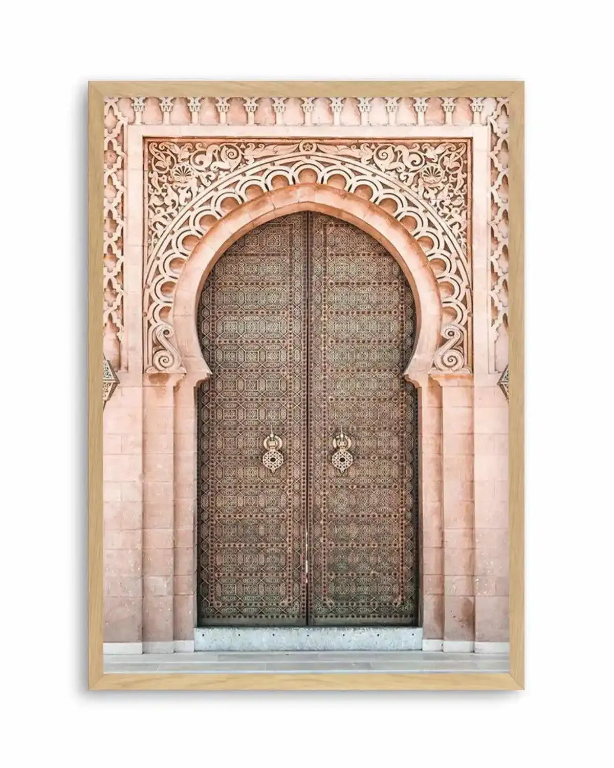 Moroccan Door | Blush Art Print from Olive et Oriel where you can shop wallpaper and artworks online