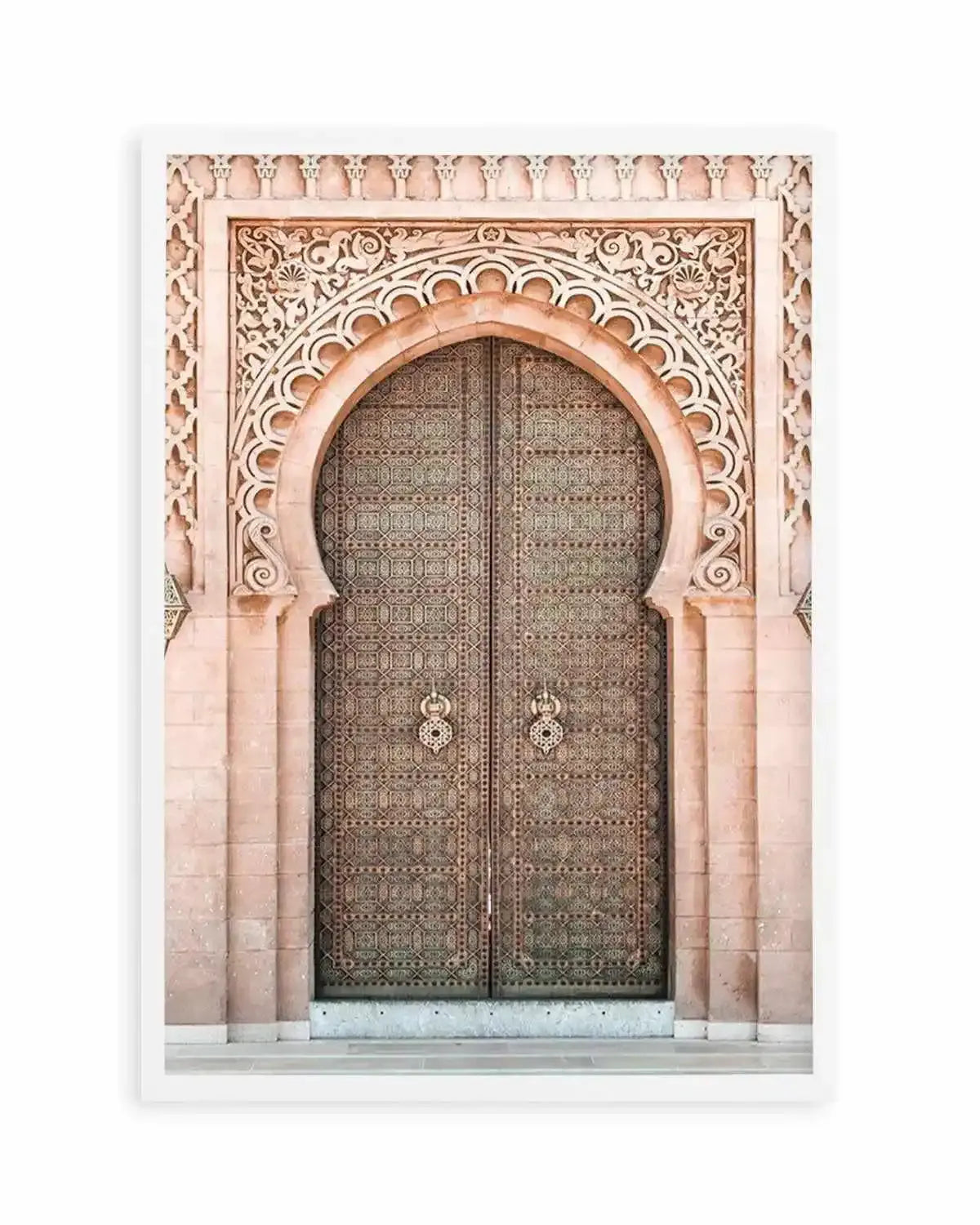Moroccan Door | Blush Art Print from Olive et Oriel where you can shop wallpaper and artworks online