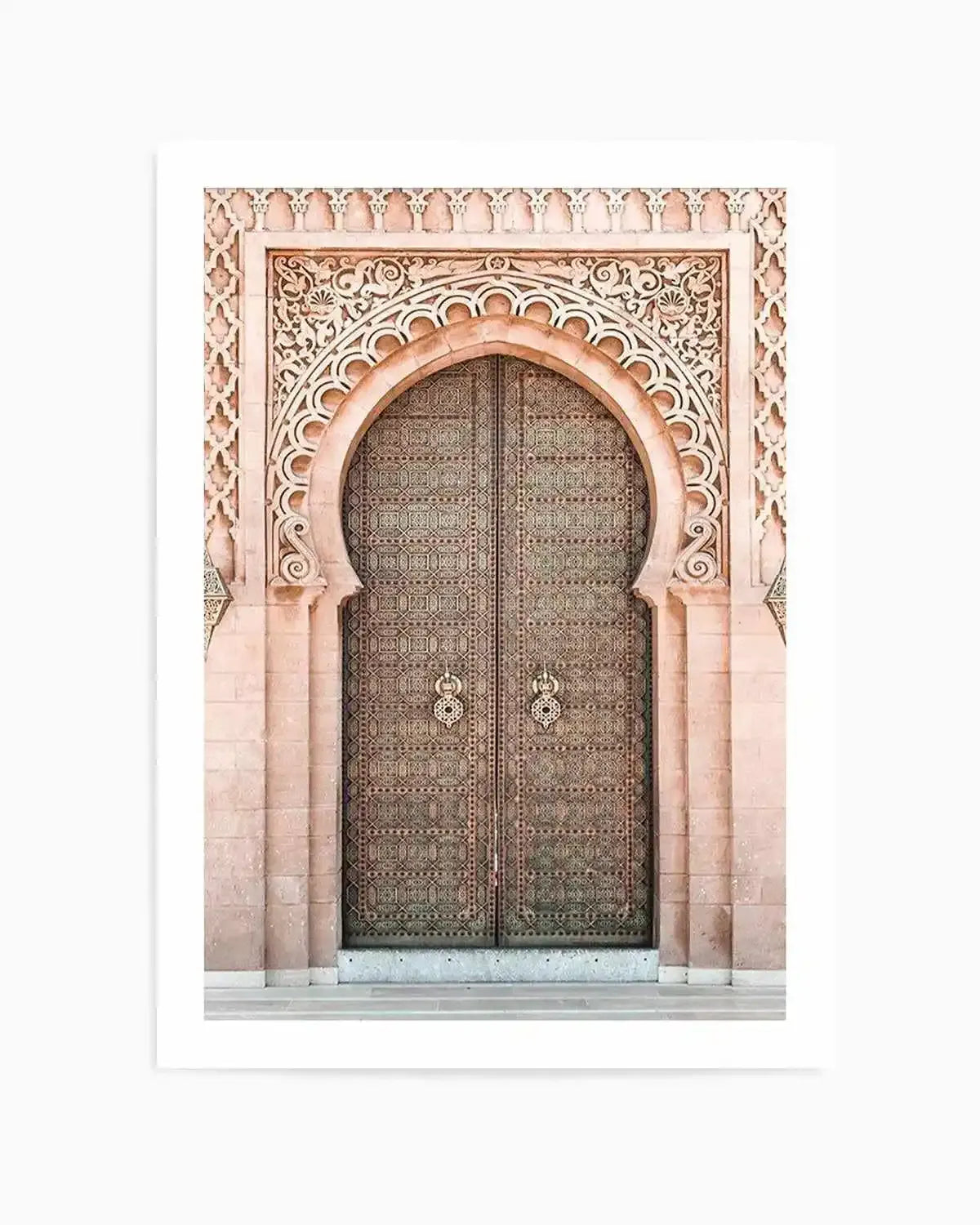 Moroccan Door | Blush Art Print from Olive et Oriel where you can shop wallpaper and artworks online