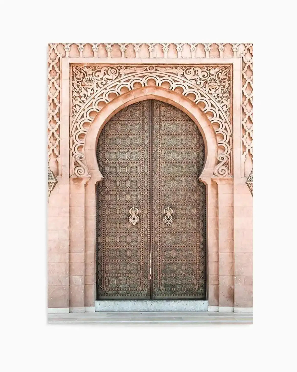 Moroccan Door | Blush Art Print from Olive et Oriel where you can shop wallpaper and artworks online