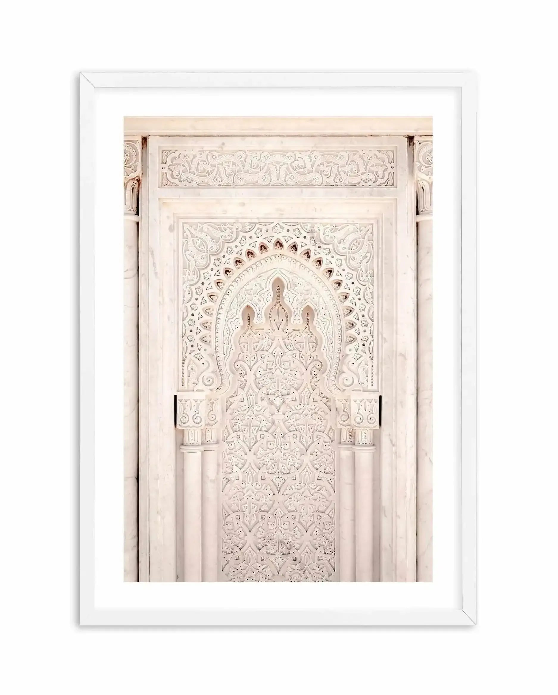 Moroccan Doorway in Nude Art Print-Shop Australian Art Prints Online with Olive et Oriel - Our collection of Moroccan art prints offer unique wall art including moroccan arches and pink morocco doors of marrakech - this collection will add soft feminine colour to your walls and some may say bohemian style. These traditional morocco landscape photography includes desert scenes of palm trees and camel art prints - there is art on canvas and extra large wall art with fast, free shipping across Aust