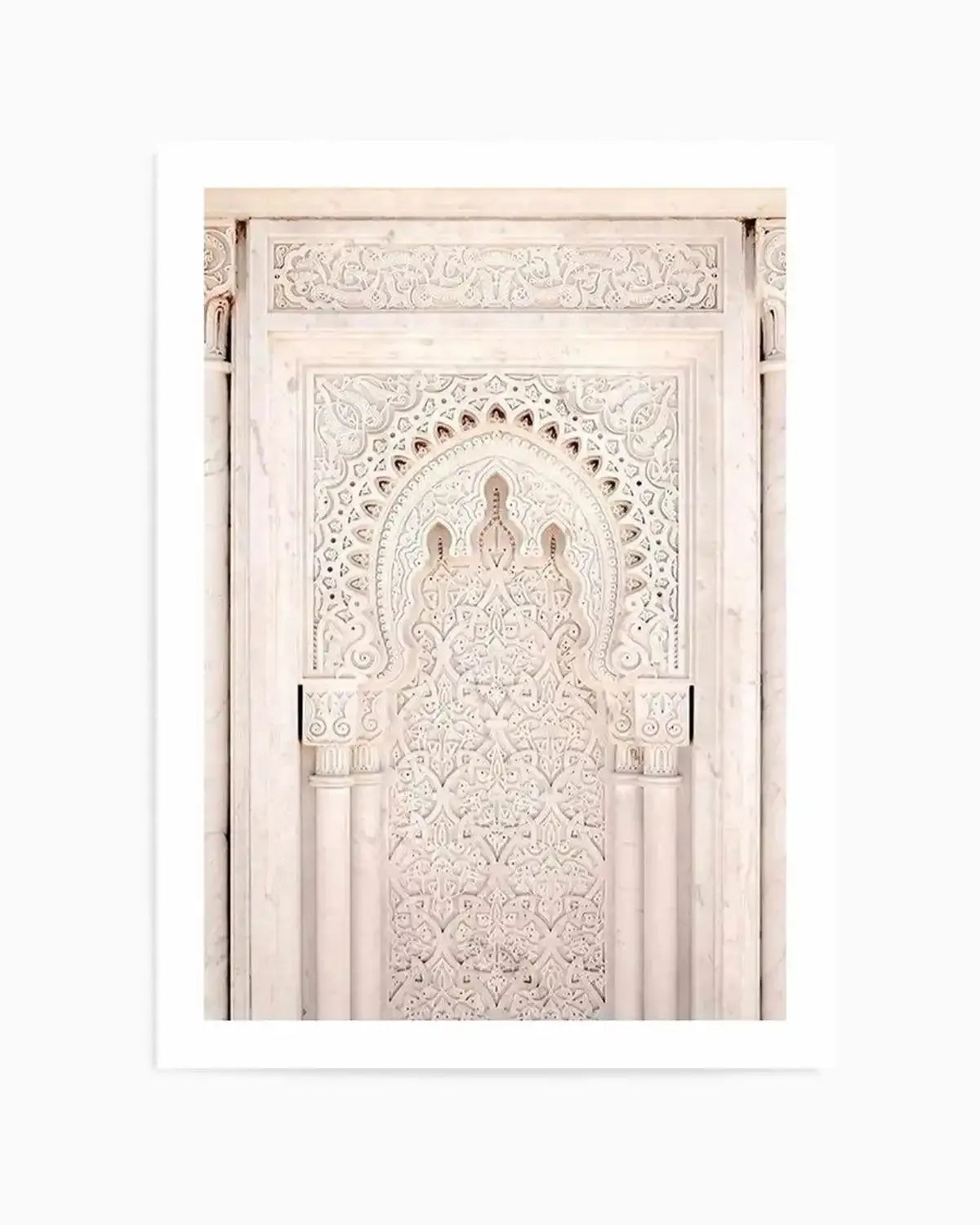 Moroccan Doorway in Nude Art Print from Olive et Oriel where you can shop wallpaper and artworks online