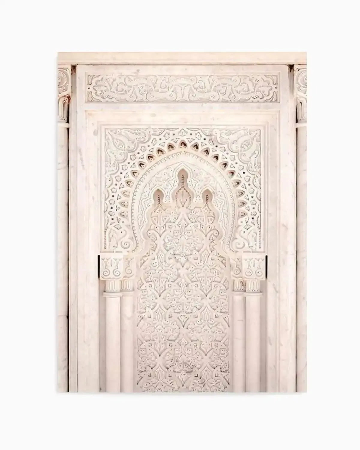 Moroccan Doorway in Nude Art Print from Olive et Oriel where you can shop wallpaper and artworks online