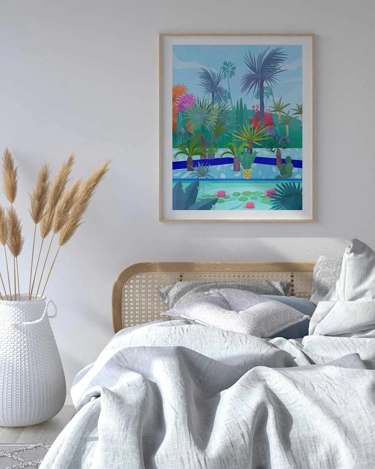 Moroccan Garden by Petra Lizde Art Print from Olive et Oriel where you can shop wallpaper and artworks online