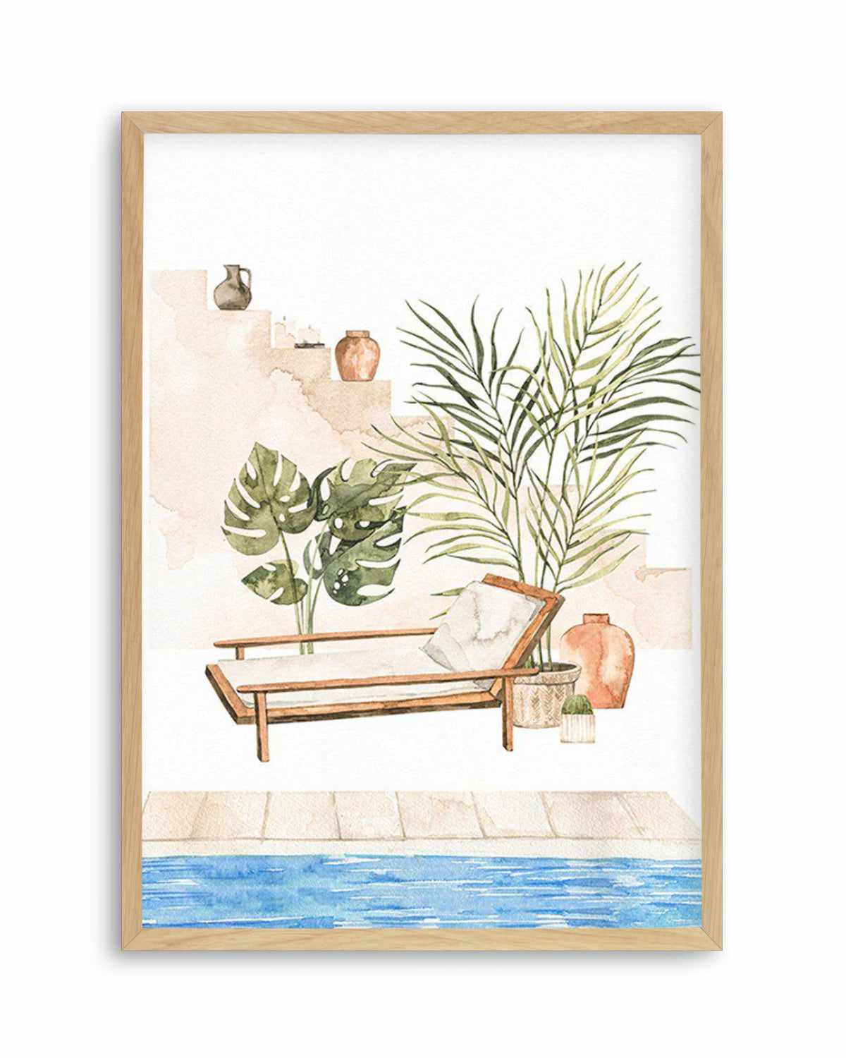 Moroccan Pool Art Print