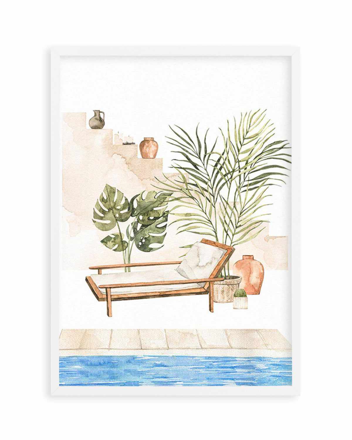 Moroccan Pool Art Print