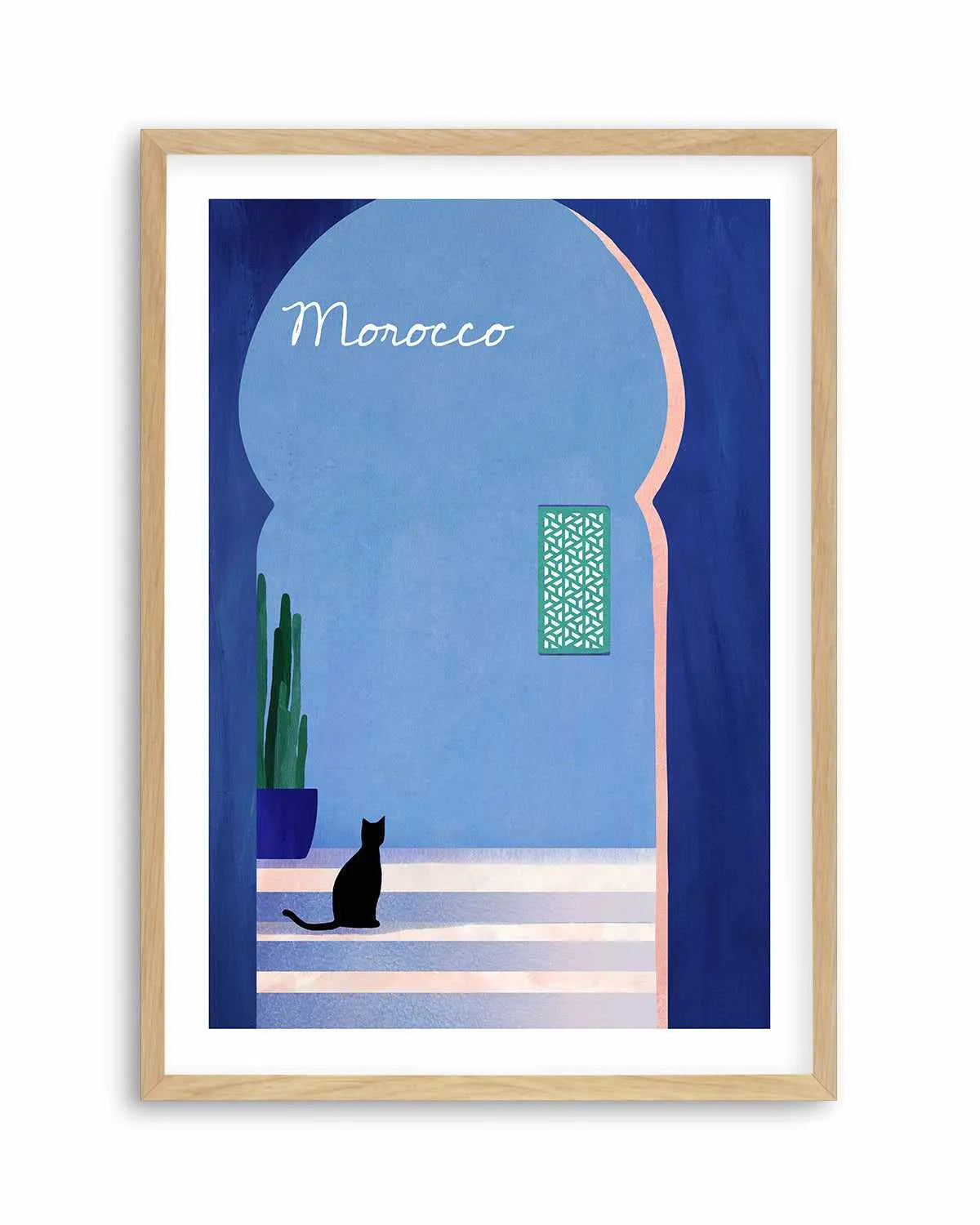 Morocco, Cat by Henry Rivers Art Print from Olive et Oriel where you can shop wallpaper and artworks online