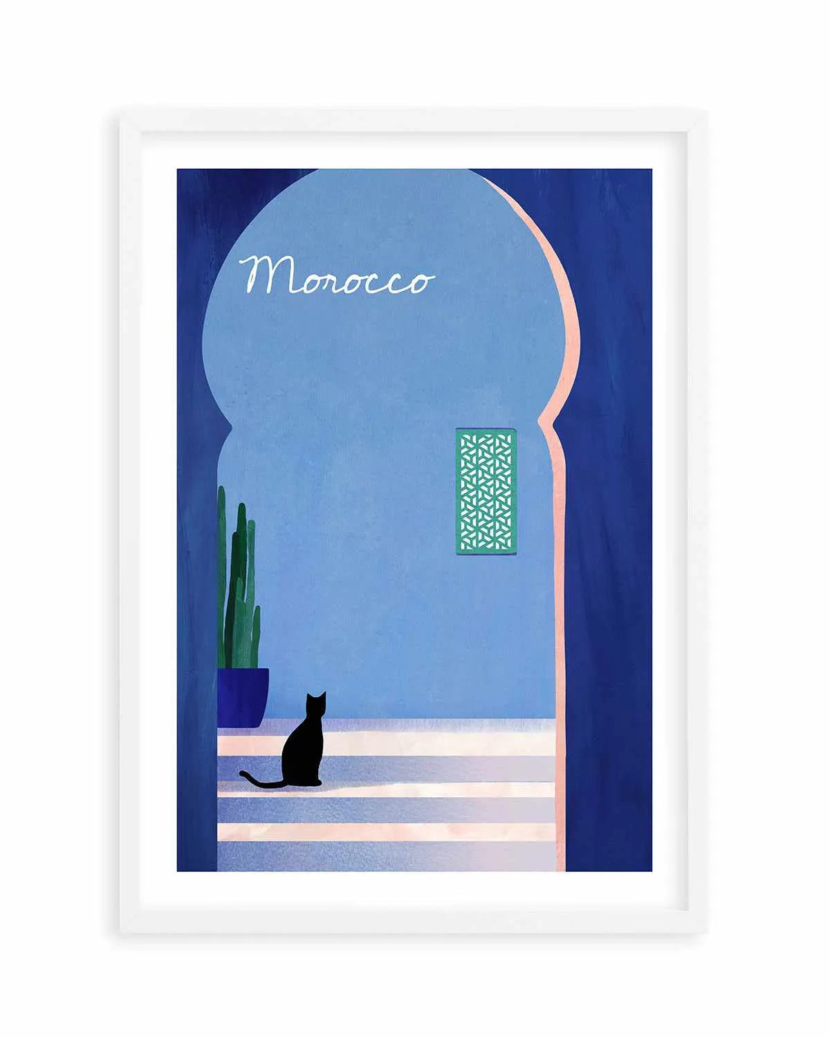 Morocco, Cat by Henry Rivers Art Print from Olive et Oriel where you can shop wallpaper and artworks online