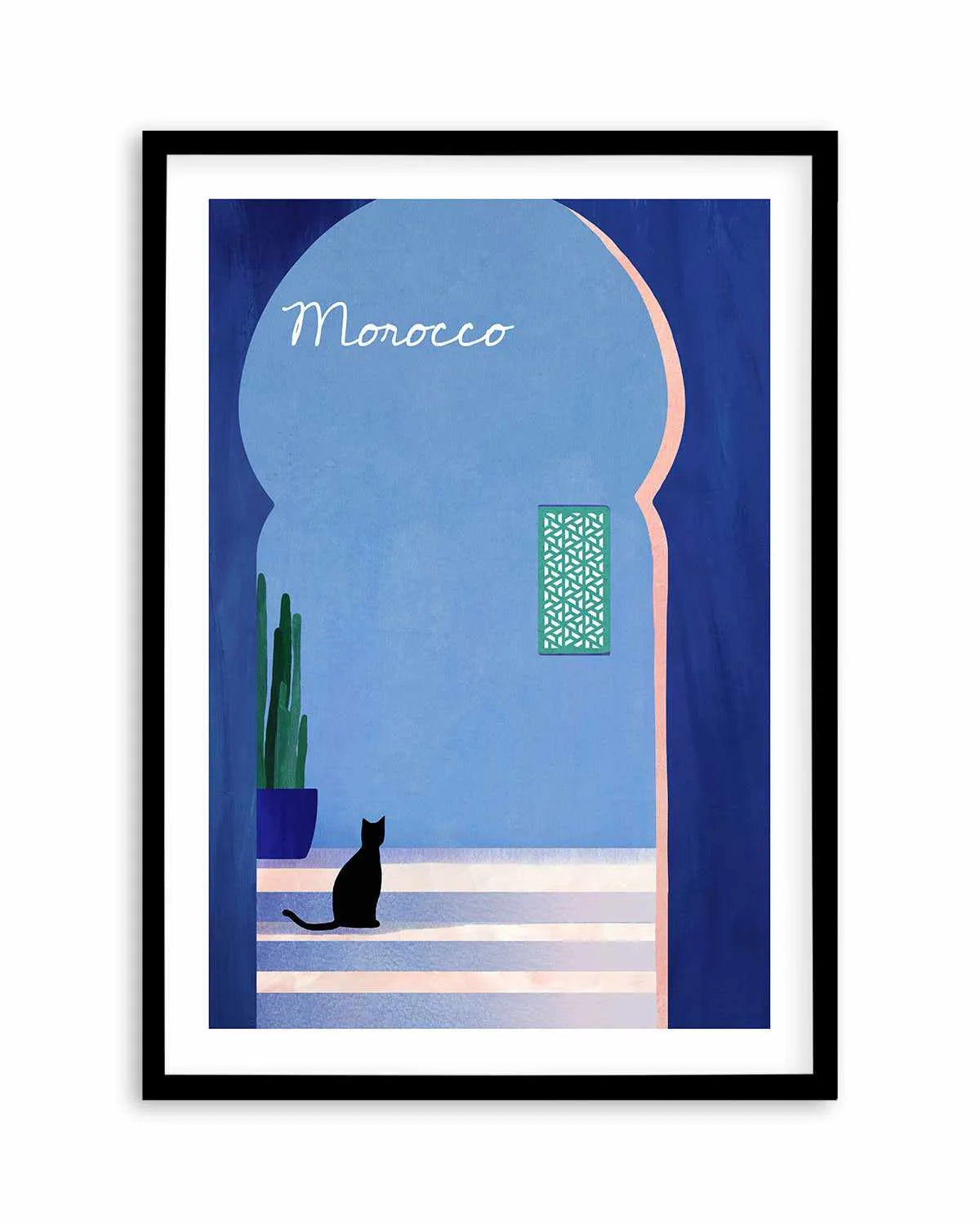 Morocco, Cat by Henry Rivers Art Print from Olive et Oriel where you can shop wallpaper and artworks online