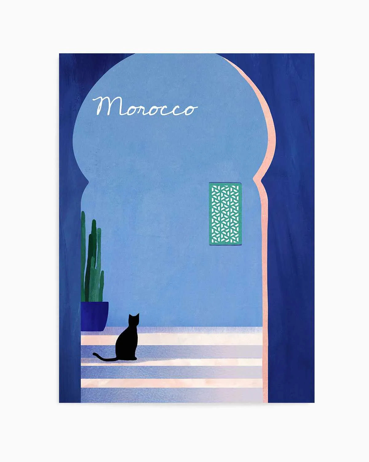 Morocco, Cat by Henry Rivers Art Print from Olive et Oriel where you can shop wallpaper and artworks online