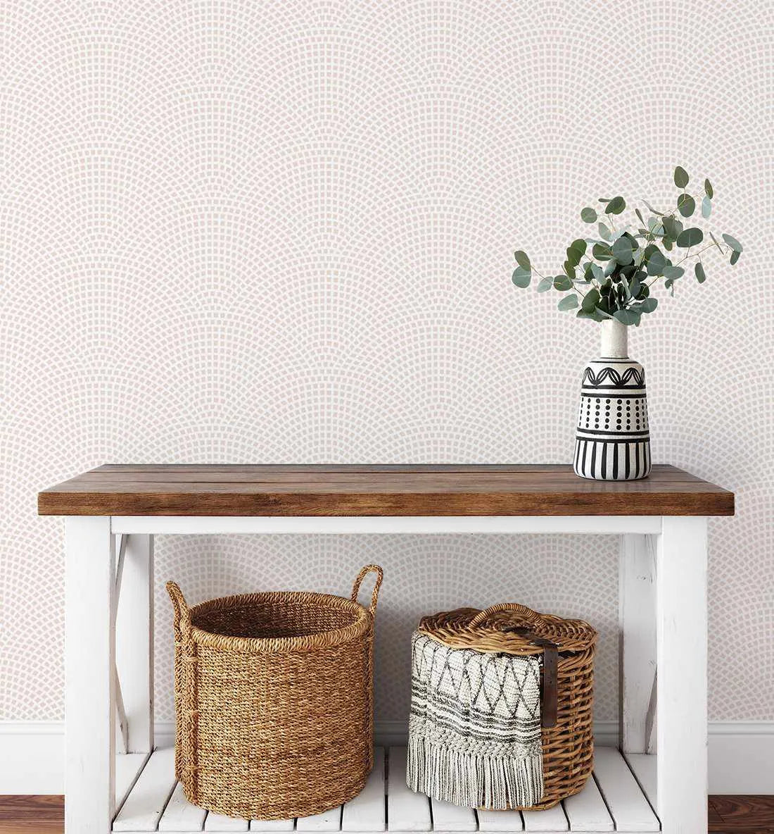 Mosaic Arches Wallpaper | 3 Colour Options-Shop Australian Art Prints Online with Olive et Oriel - Our collection of Moroccan art prints offer unique wall art including moroccan arches and pink morocco doors of marrakech - this collection will add soft feminine colour to your walls and some may say bohemian style. These traditional morocco landscape photography includes desert scenes of palm trees and camel art prints - there is art on canvas and extra large wall art with fast, free shipping acr