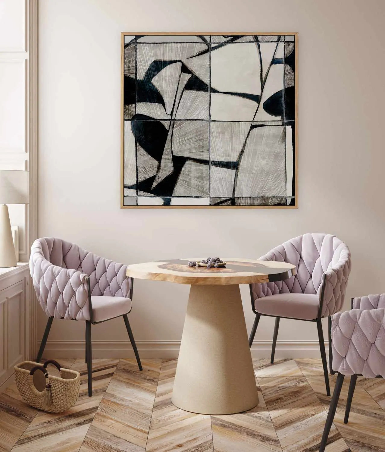 Mosaic Tile | Framed Canvas Art Print from Olive et Oriel where you can shop wallpaper and artworks online