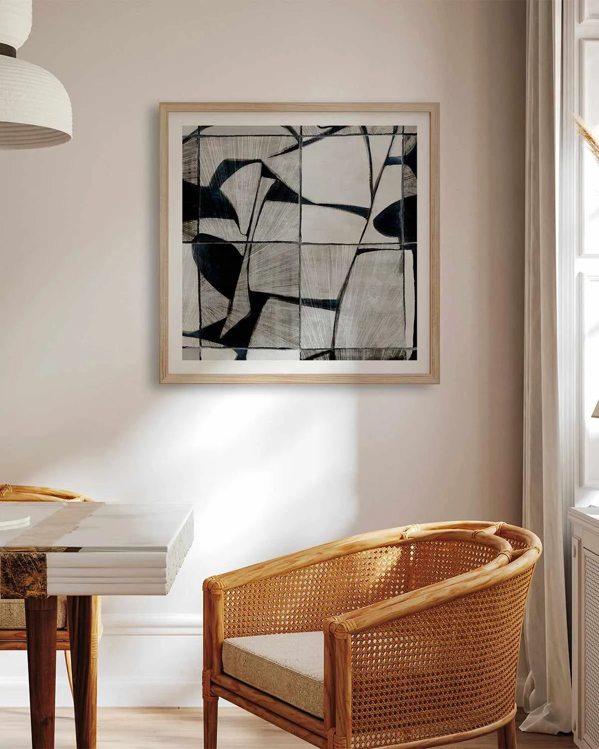 Mosaic Tile Art Print from Olive et Oriel where you can shop wallpaper and artworks online