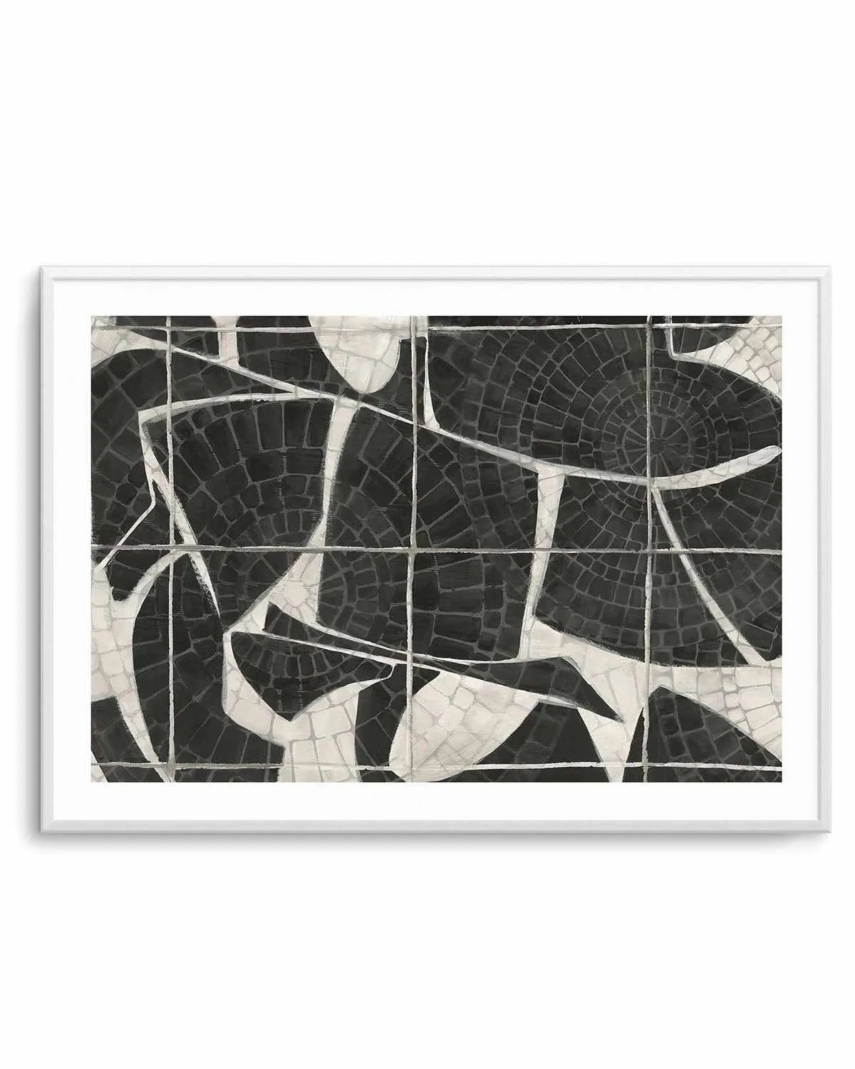 Mosaic Tiles Art Print from Olive et Oriel where you can shop wallpaper and artworks online