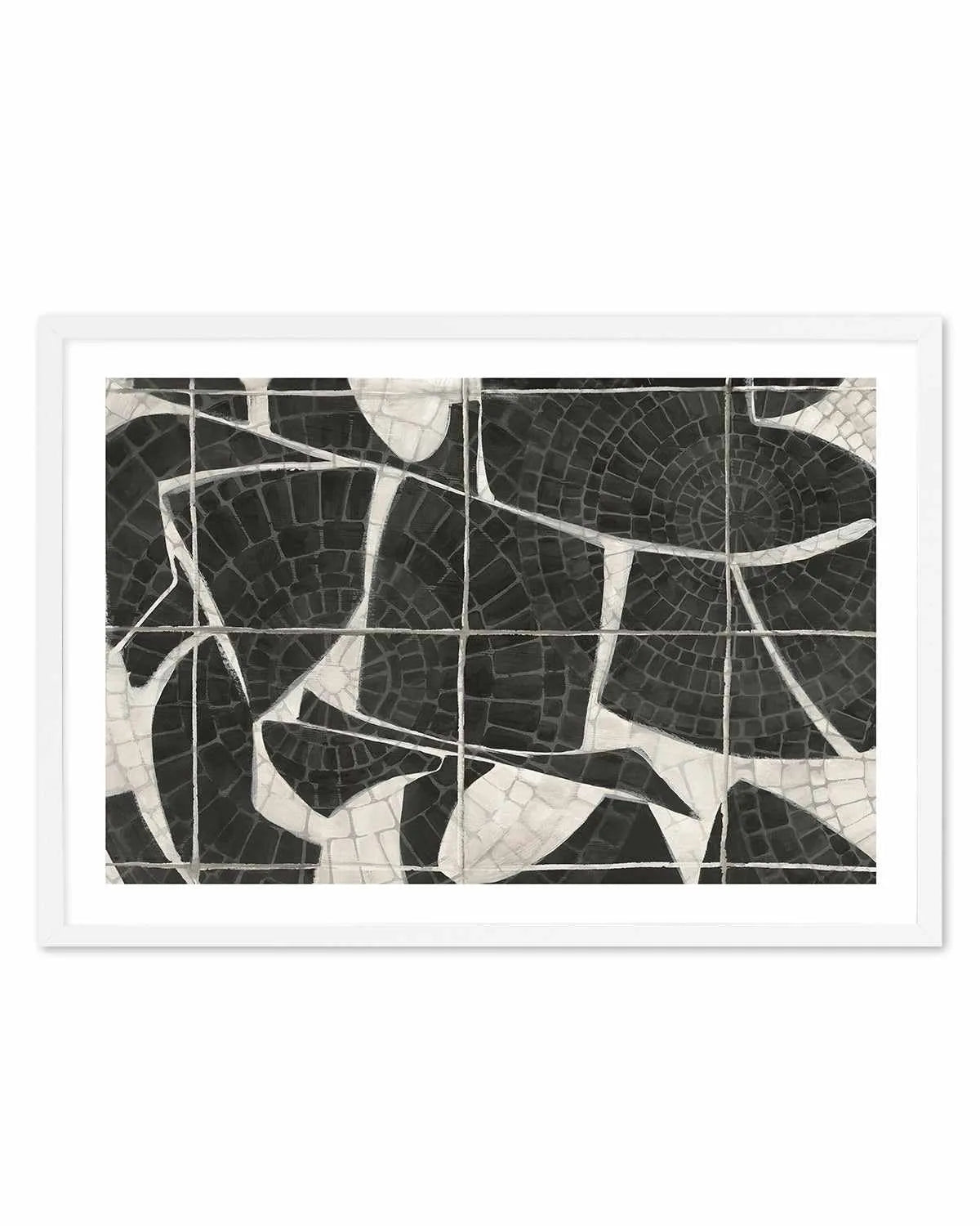 Mosaic Tiles Art Print from Olive et Oriel where you can shop wallpaper and artworks online