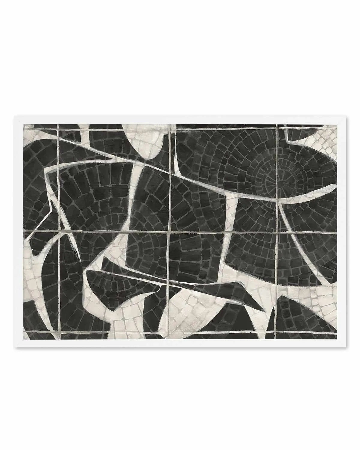 Mosaic Tiles Art Print from Olive et Oriel where you can shop wallpaper and artworks online