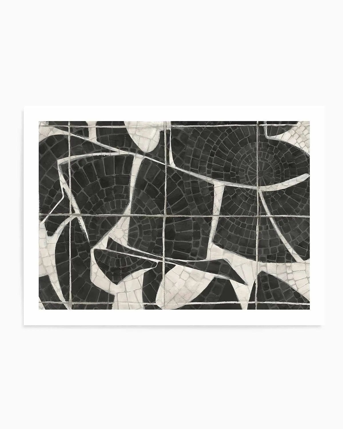 Mosaic Tiles Art Print from Olive et Oriel where you can shop wallpaper and artworks online