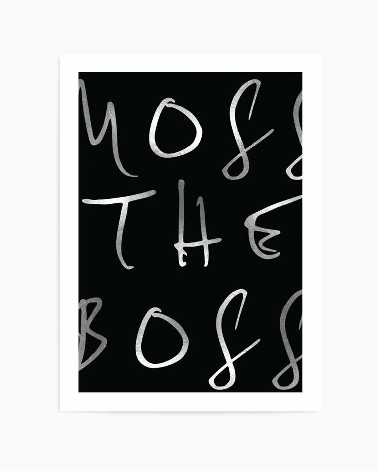 Moss The Boss Art Print