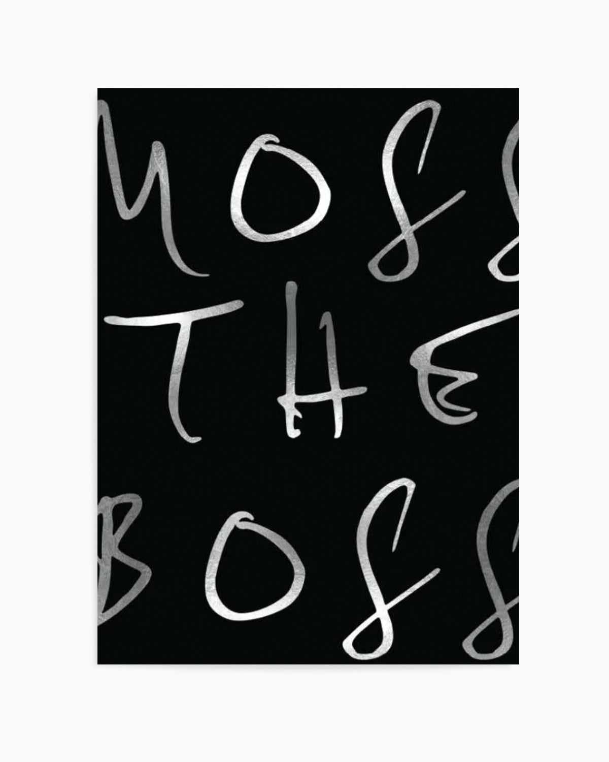 Moss The Boss Art Print