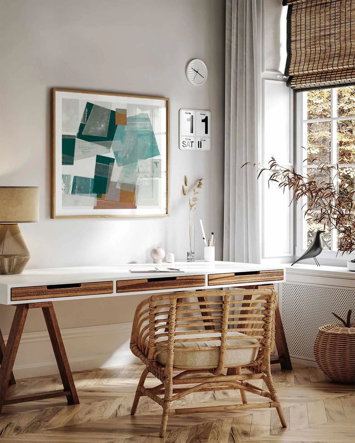 Mossy Motions Art Print from Olive et Oriel where you can shop wallpaper and artworks online