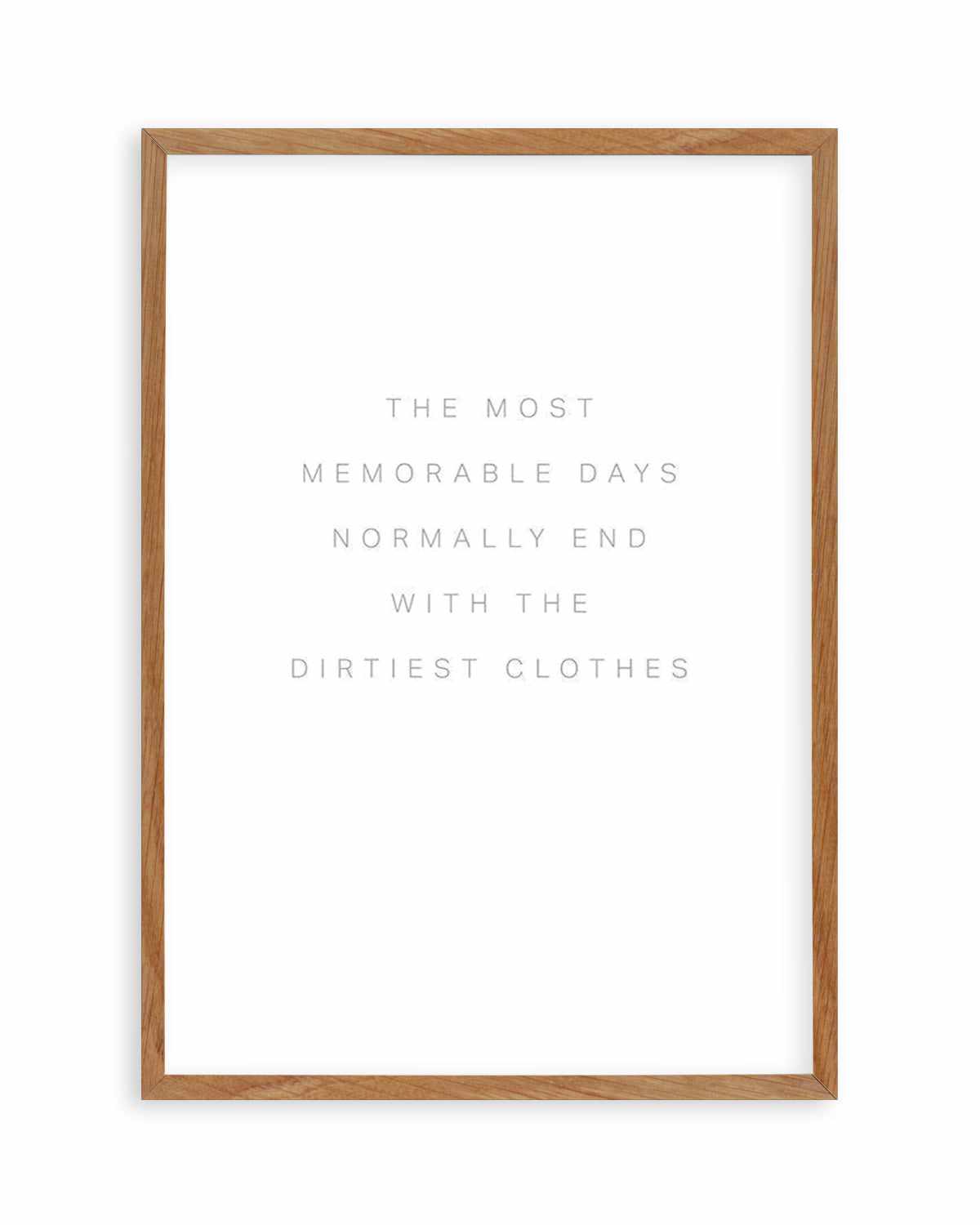 Most Memorable Days Art Print