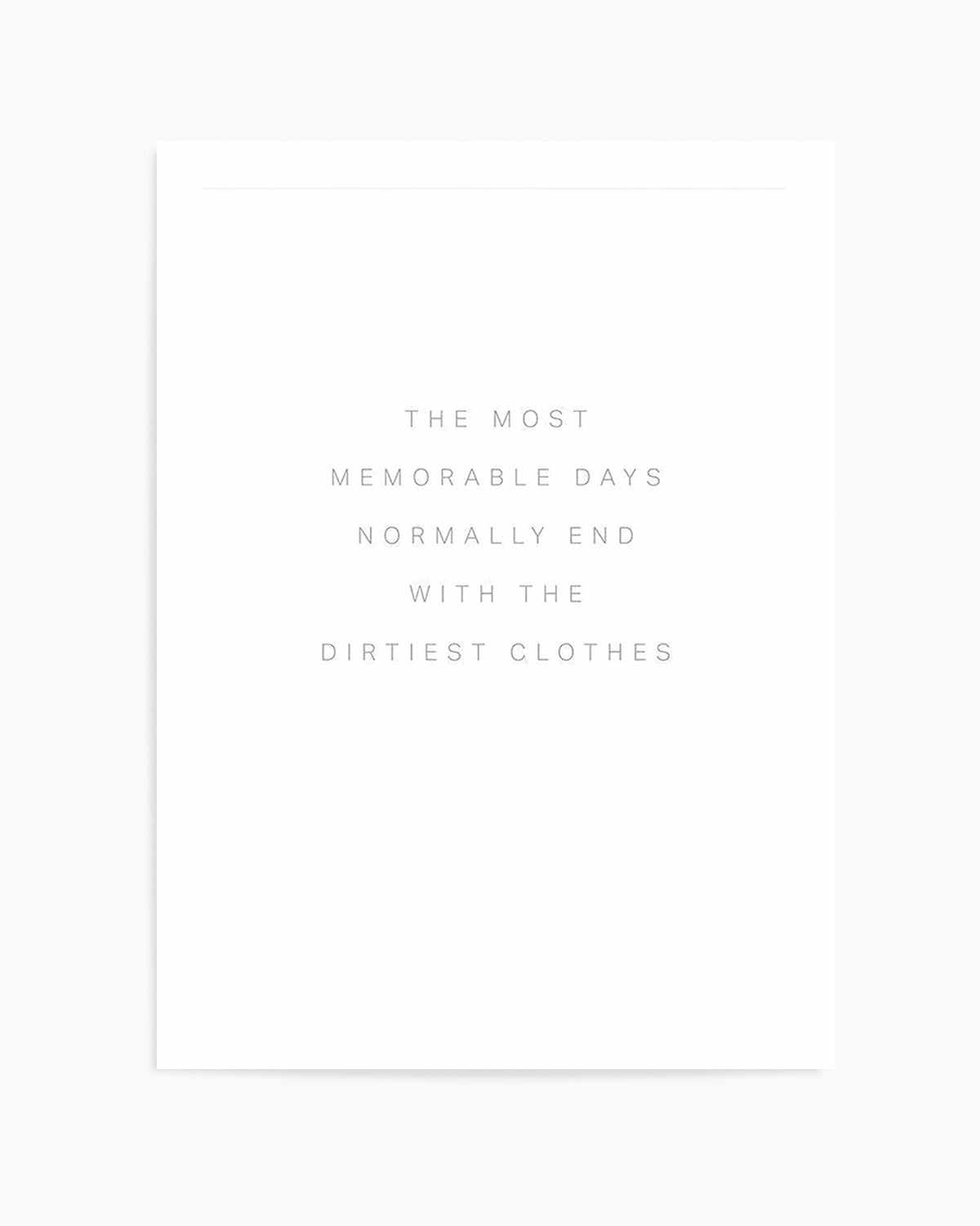 Most Memorable Days Art Print