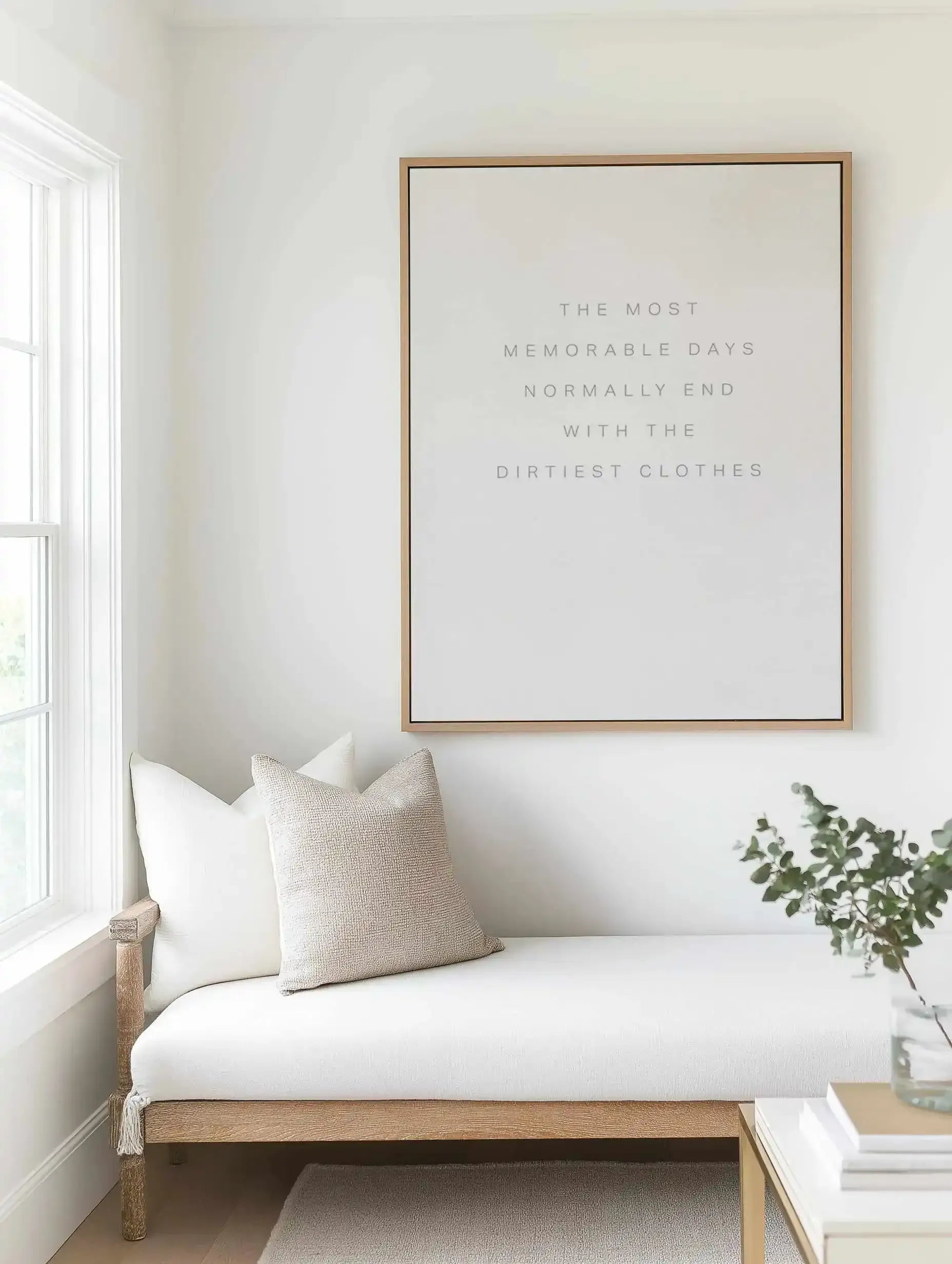 Most Memorable Days | Framed Canvas Art Print from Olive et Oriel where you can shop wallpaper and artworks online
