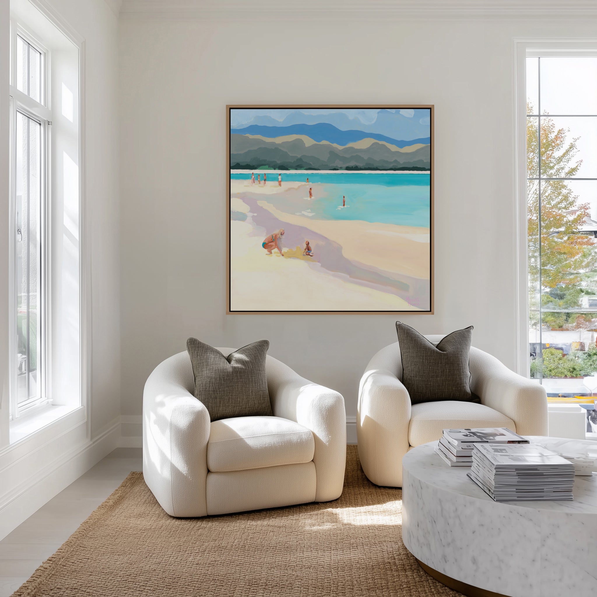 Mother & Child by Meredith Howse | Framed Canvas Art Print