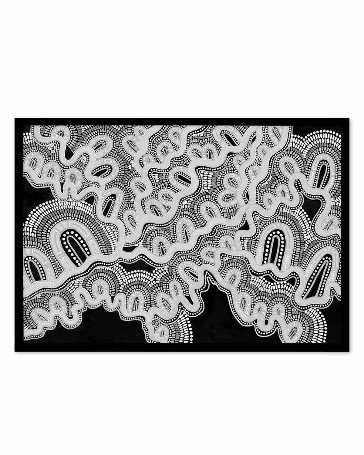 Mother is Earth | Monotone by Leah Cummins Art Print from Olive et Oriel where you can shop wallpaper and artworks online