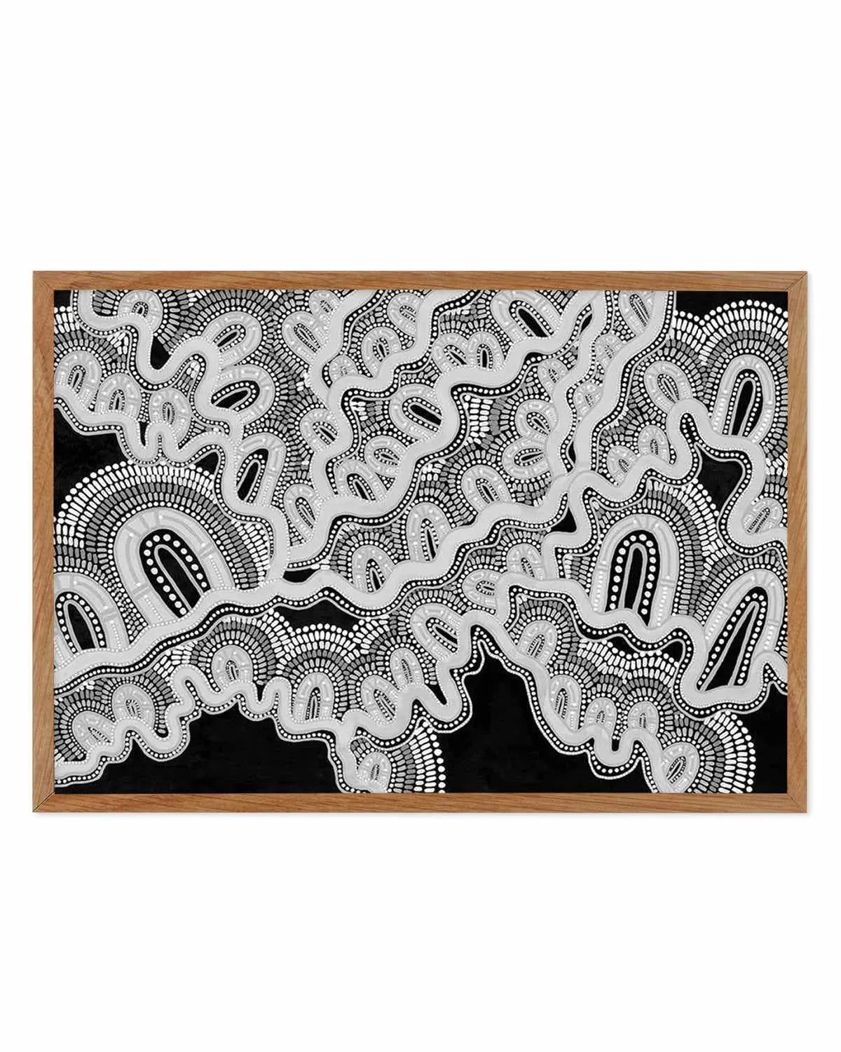 Mother is Earth | Monotone by Leah Cummins Art Print from Olive et Oriel where you can shop wallpaper and artworks online