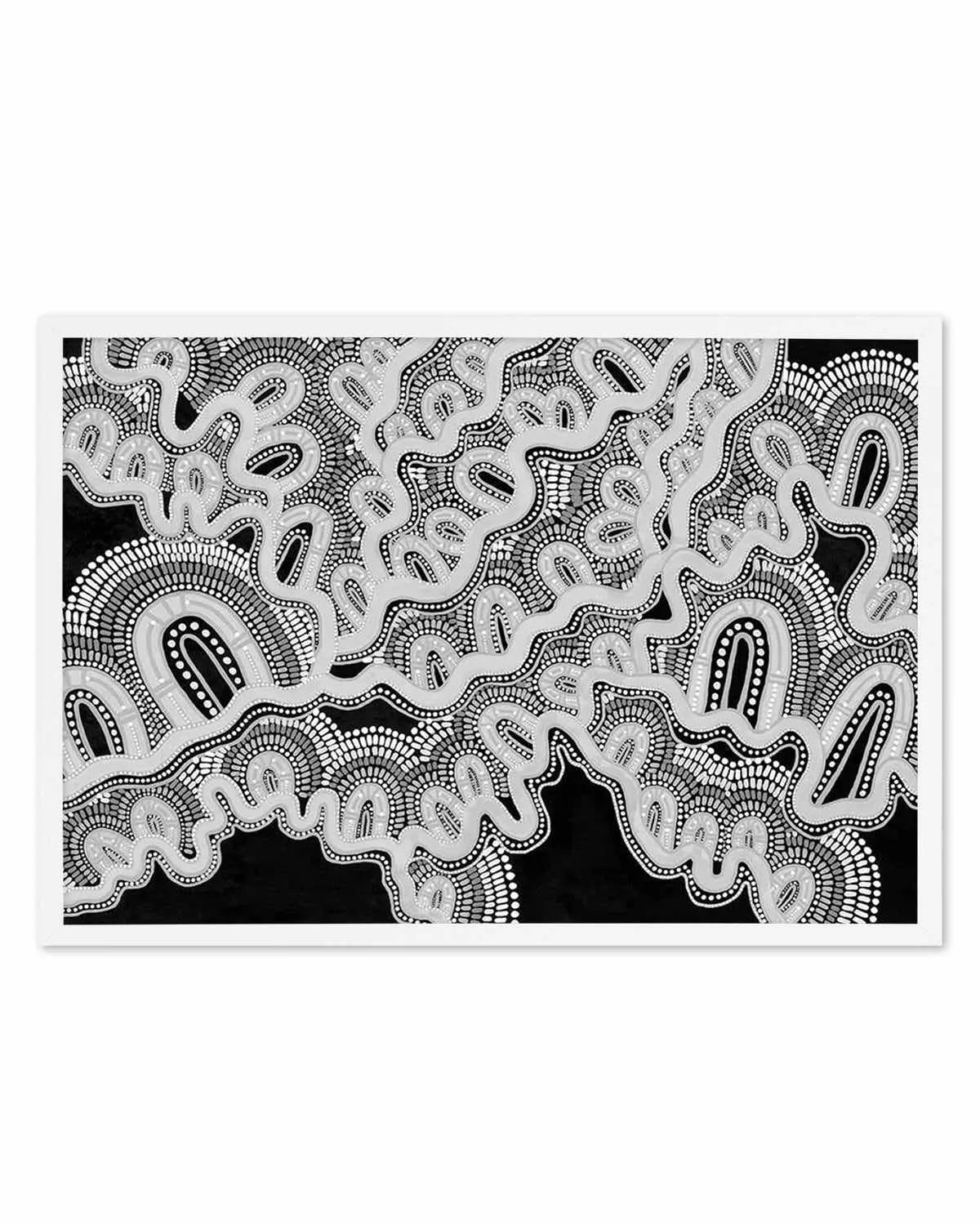 Mother is Earth | Monotone by Leah Cummins Art Print from Olive et Oriel where you can shop wallpaper and artworks online