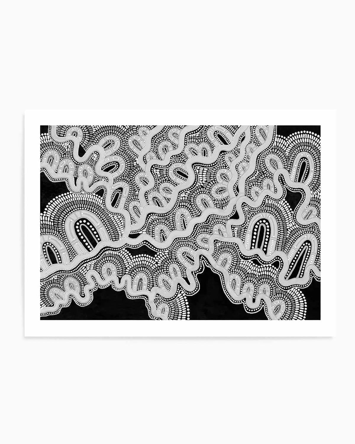 Mother is Earth | Monotone by Leah Cummins Art Print from Olive et Oriel where you can shop wallpaper and artworks online