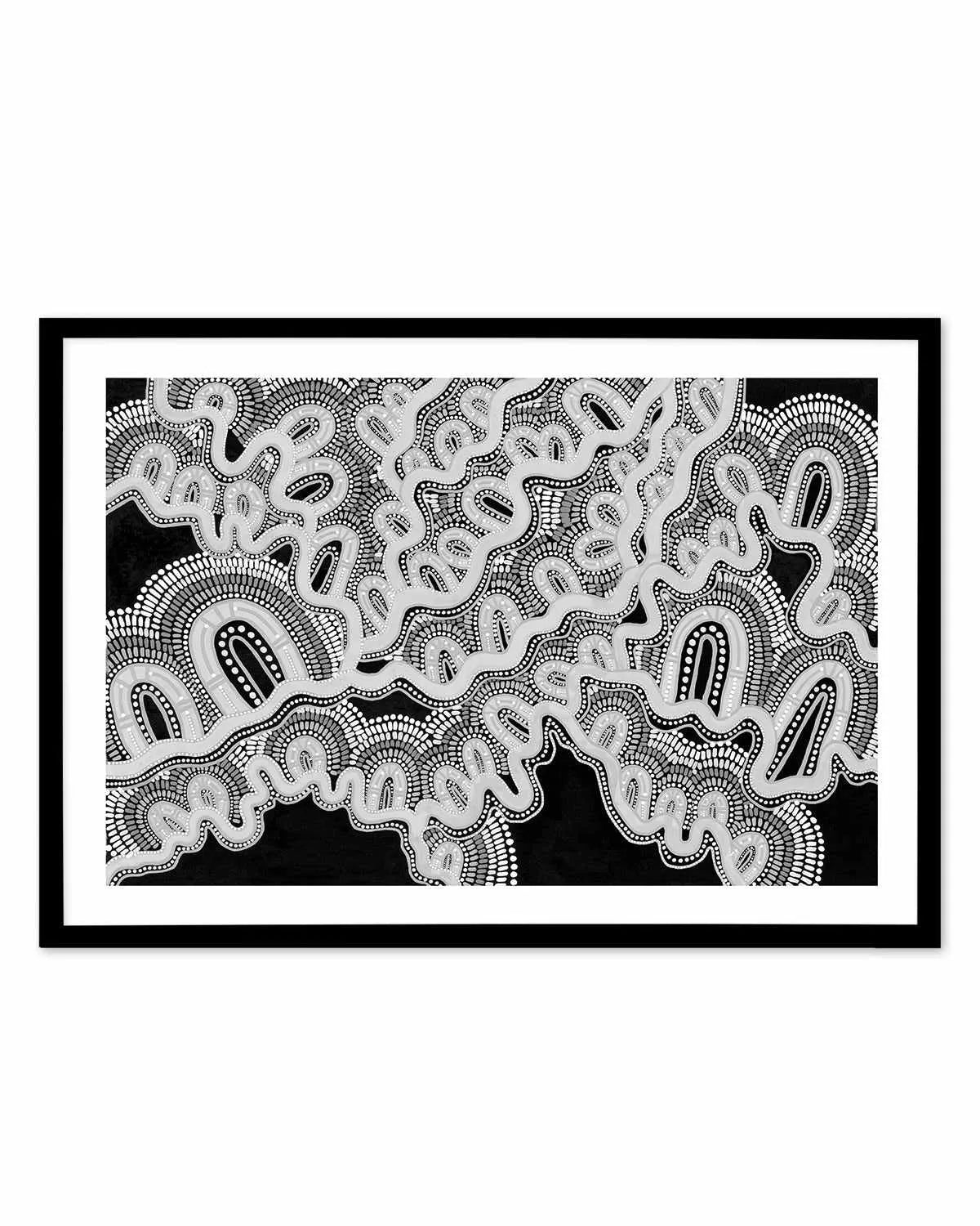 Mother is Earth | Monotone by Leah Cummins Art Print from Olive et Oriel where you can shop wallpaper and artworks online