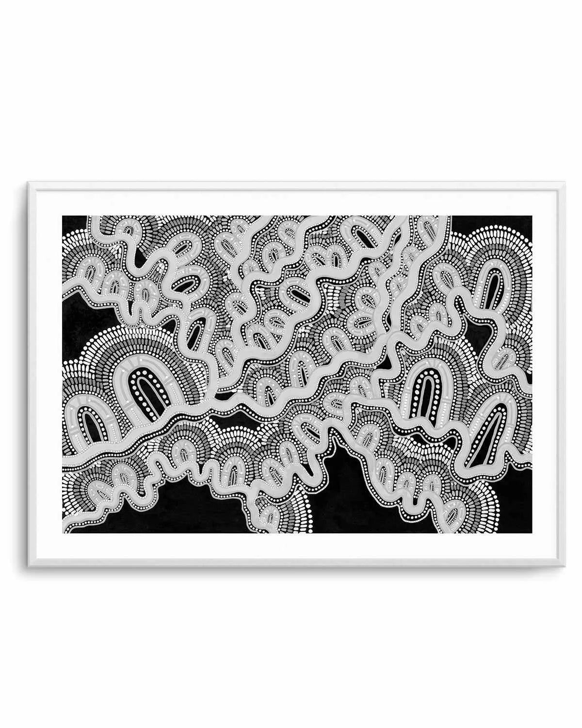 Mother is Earth | Monotone by Leah Cummins Art Print from Olive et Oriel where you can shop wallpaper and artworks online