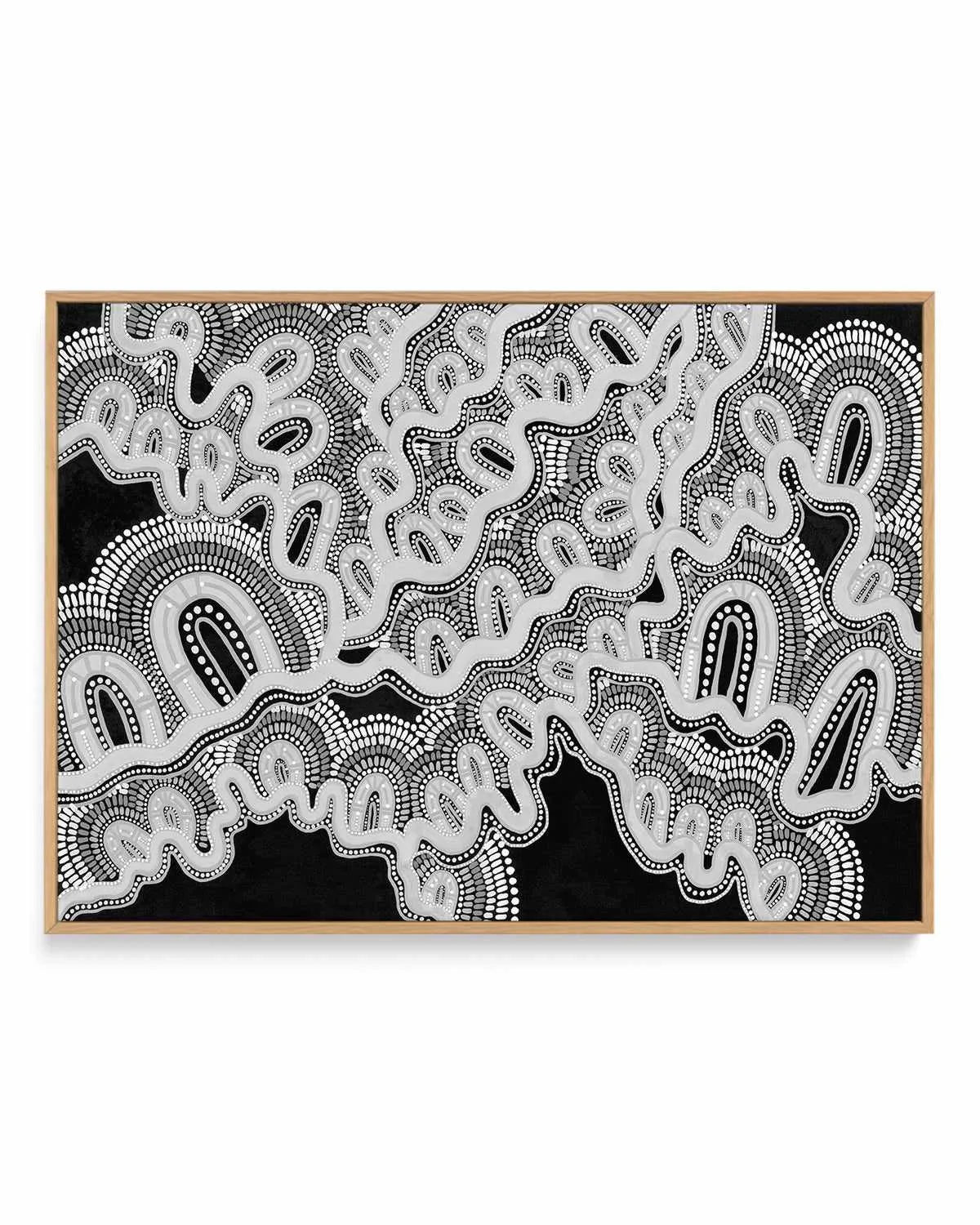 Mother is Earth | Monotone by Leah Cummins | Framed Canvas Art Print from Olive et Oriel where you can shop wallpaper and artworks online