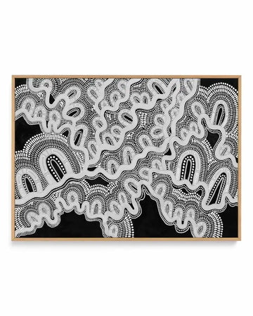 Mother is Earth | Monotone by Leah Cummins | Framed Canvas Art Print from Olive et Oriel where you can shop wallpaper and artworks online