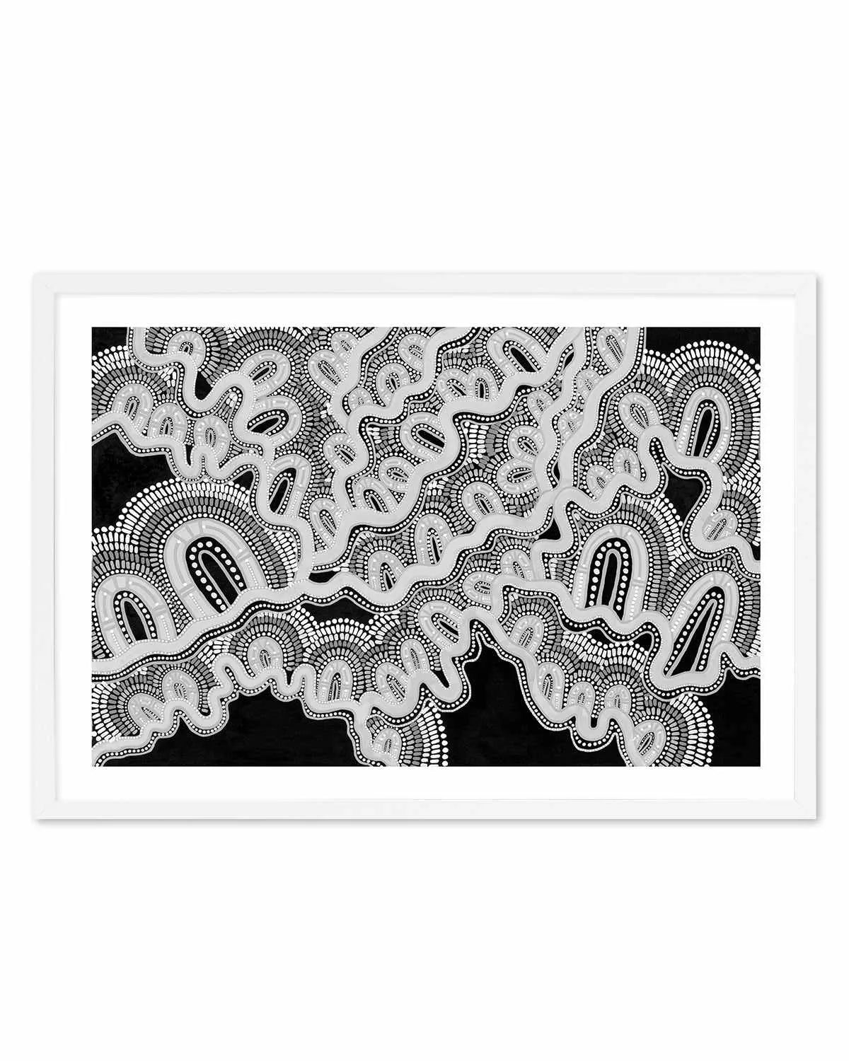 Mother is Earth | Monotone by Leah Cummins Art Print from Olive et Oriel where you can shop wallpaper and artworks online