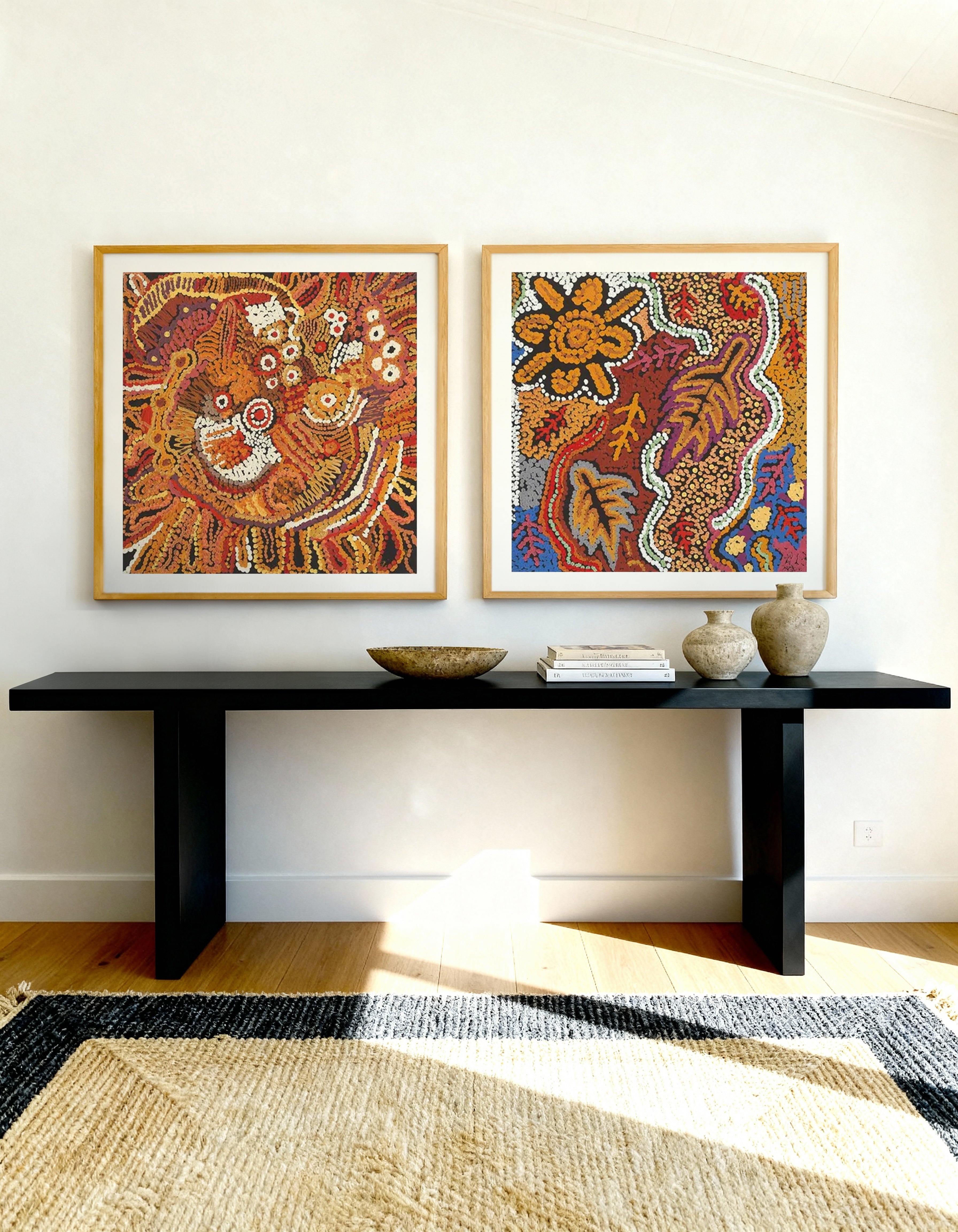 Mothers Country I & II By Emma Nangari Roepcke Art Print Set of 2 | Matching Wall Art