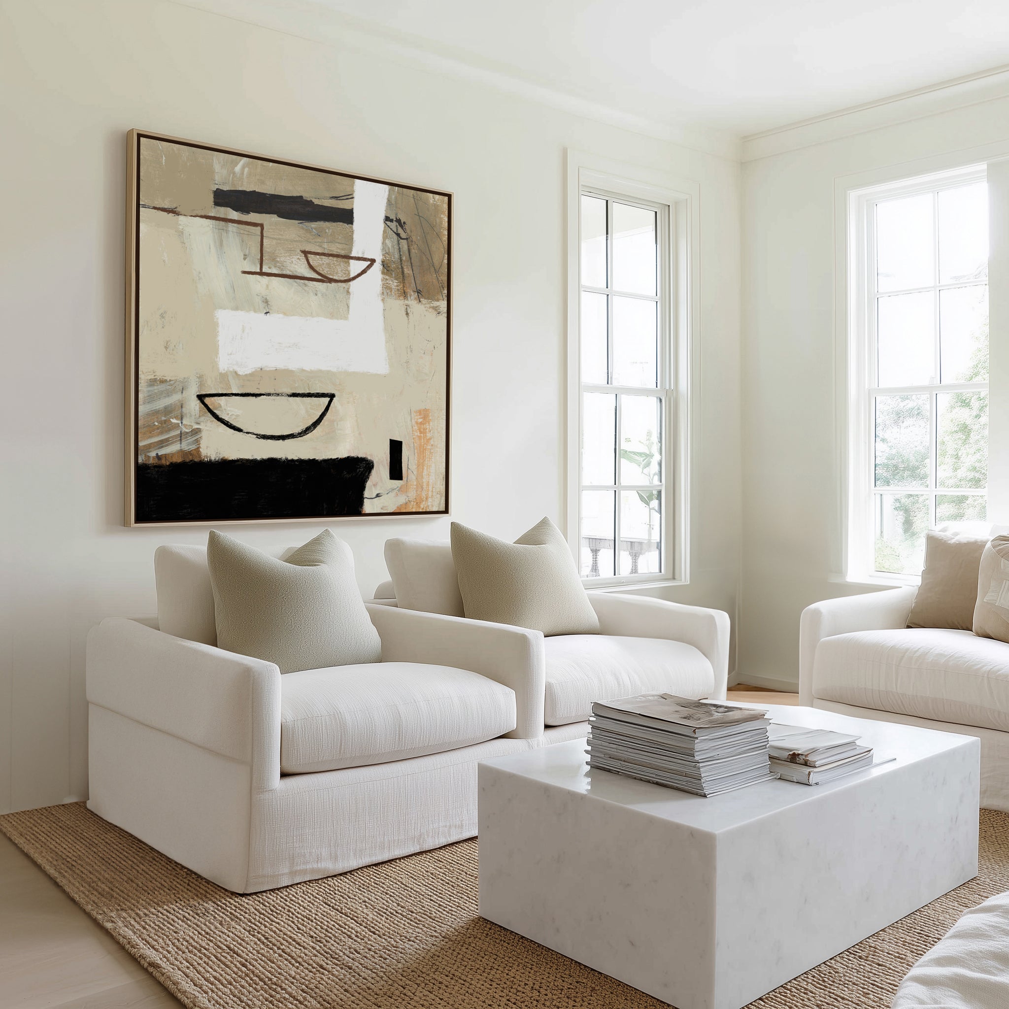Motifs by Dan Hobday | Framed Canvas Art Print