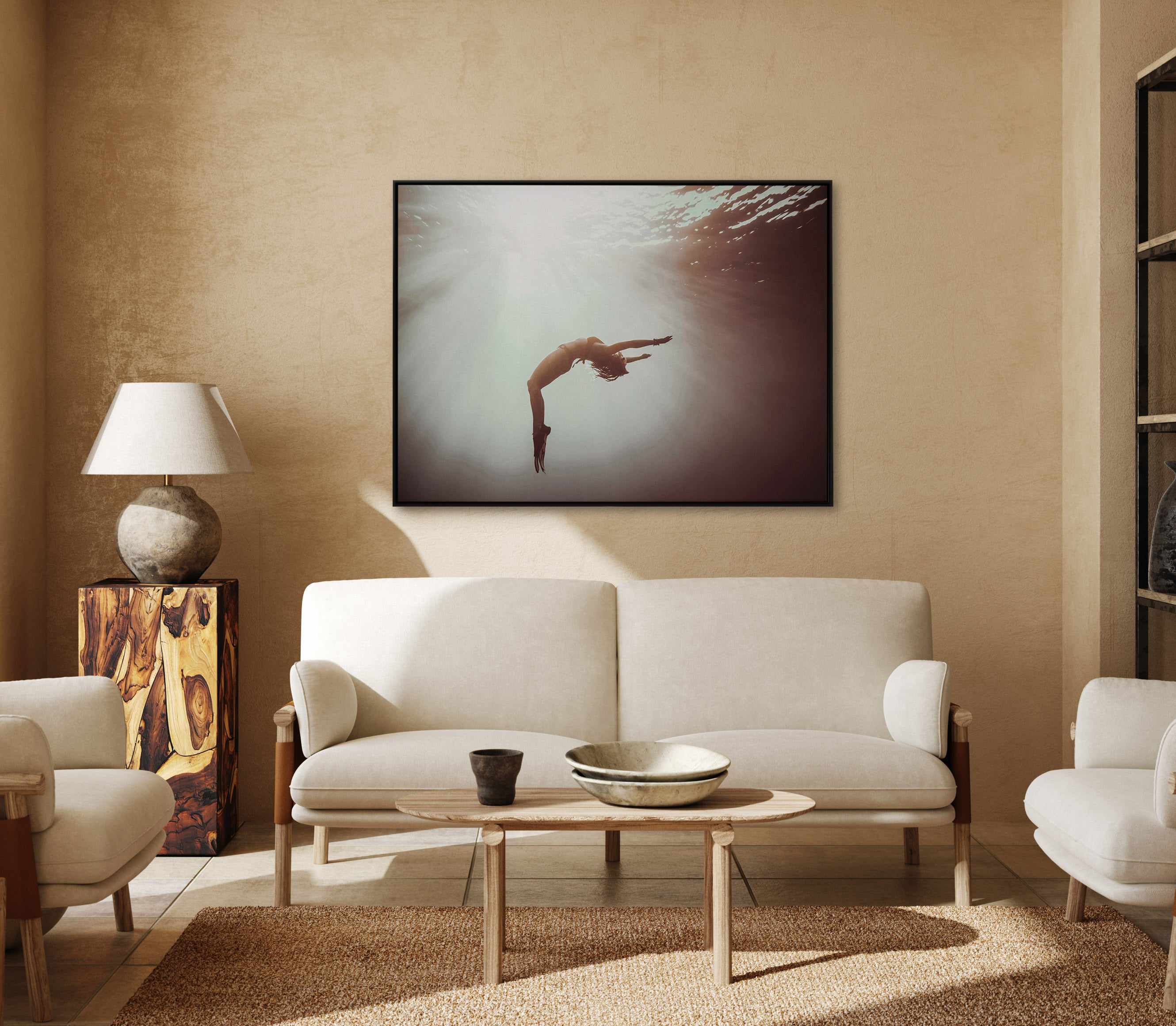 Motionless | Framed Canvas Art Print