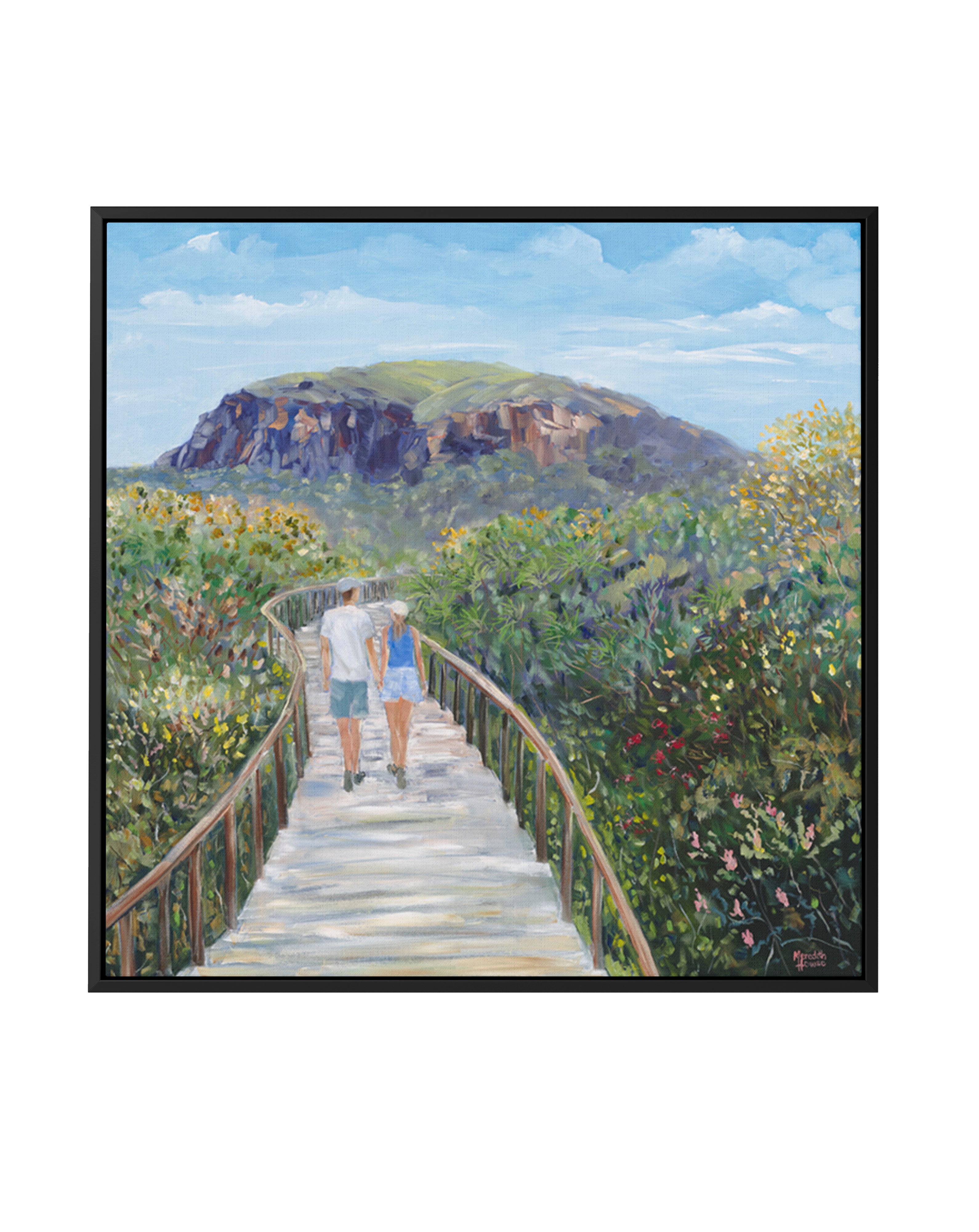 Mount Coolum by Meredith Howse | Framed Canvas Art Print