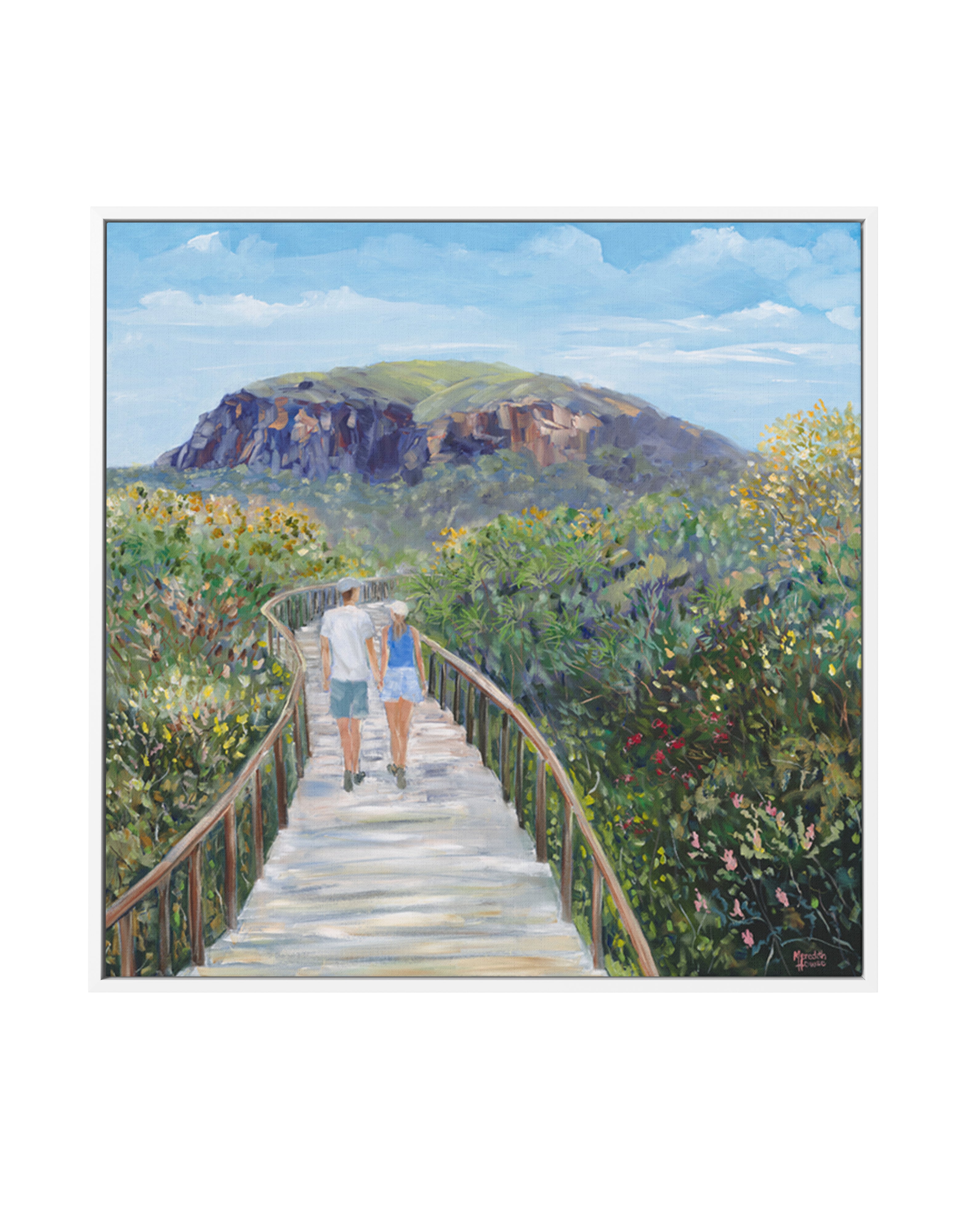 Mount Coolum by Meredith Howse | Framed Canvas Art Print