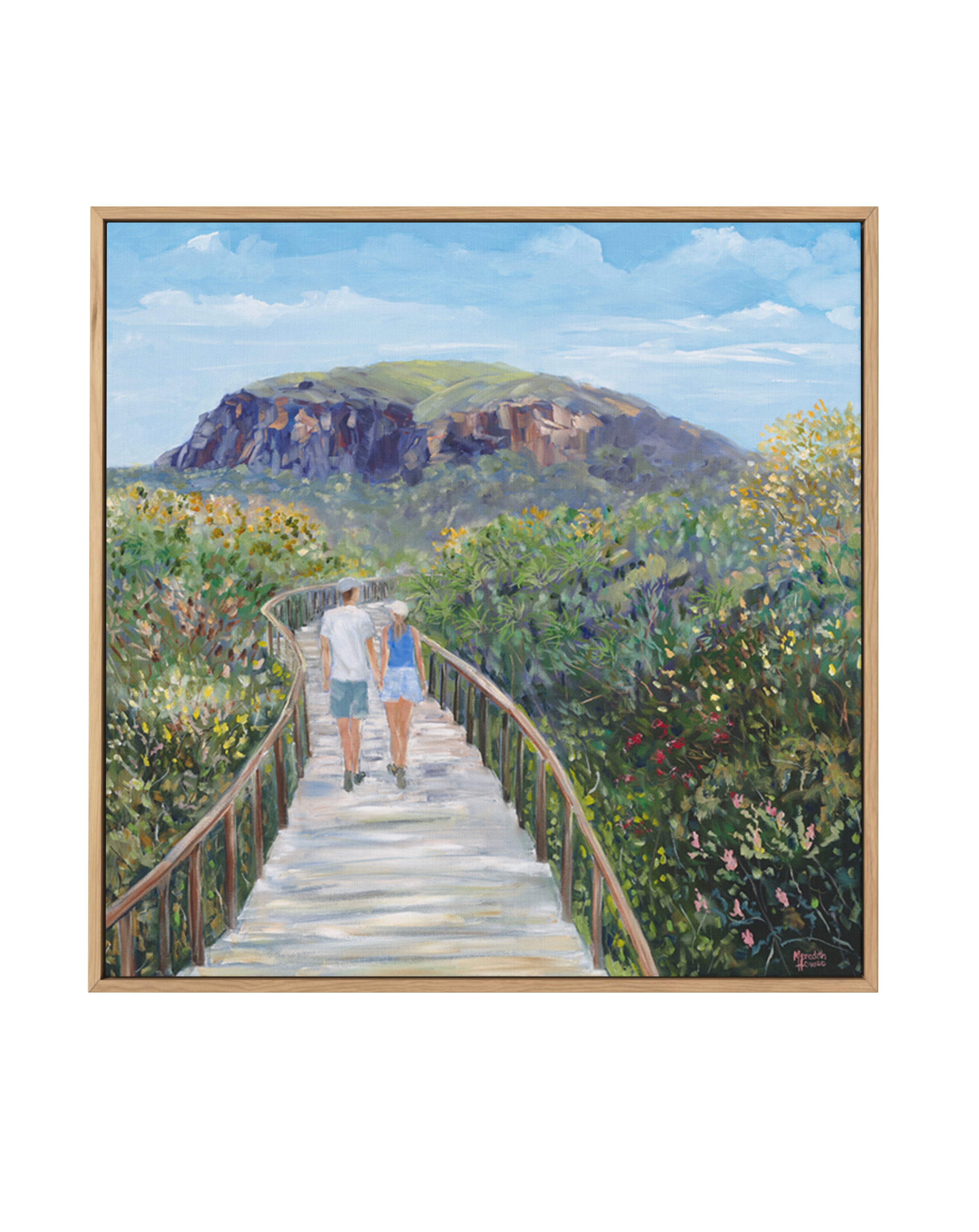 Mount Coolum by Meredith Howse | Framed Canvas Art Print