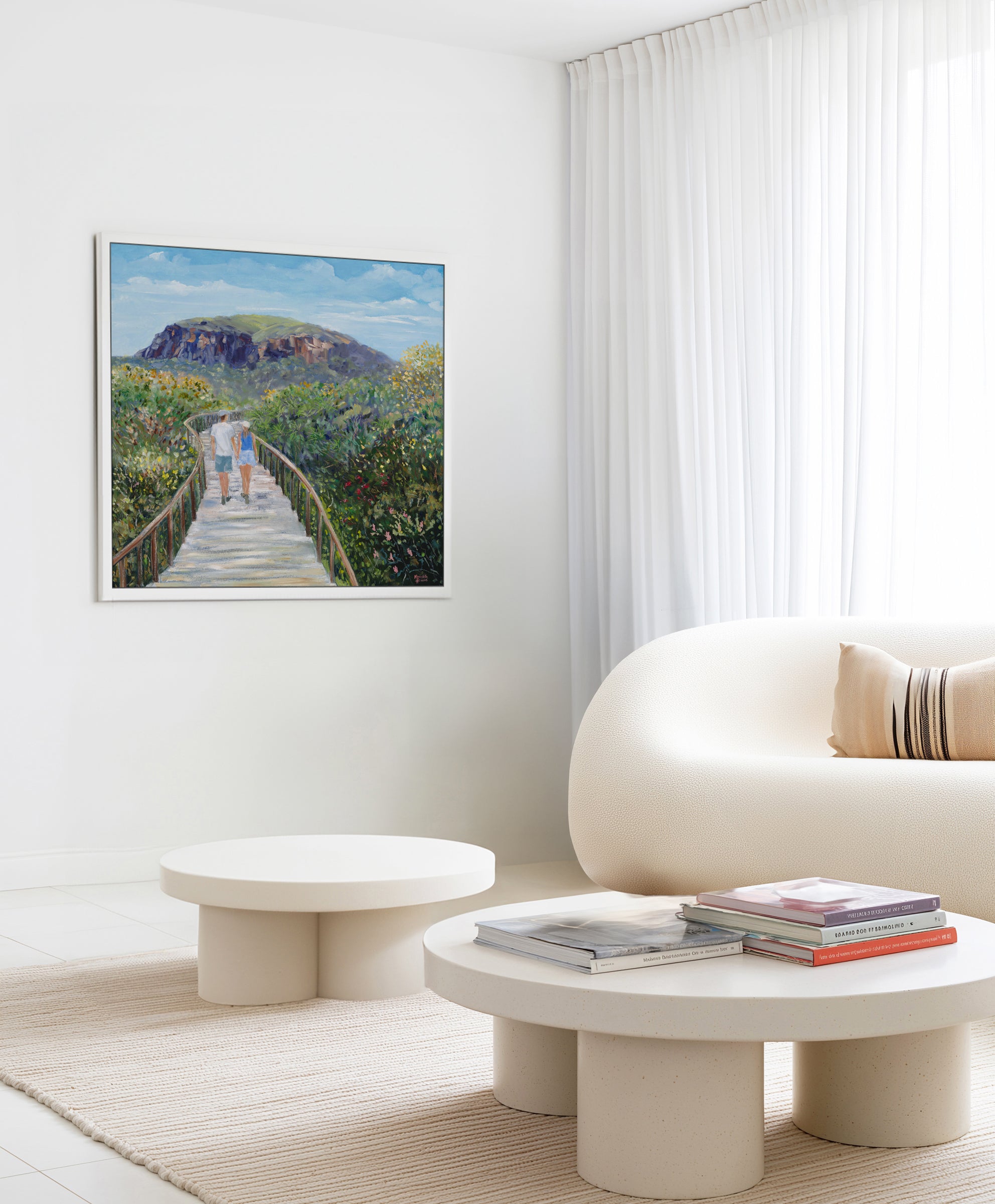 Mount Coolum by Meredith Howse | Framed Canvas Art Print